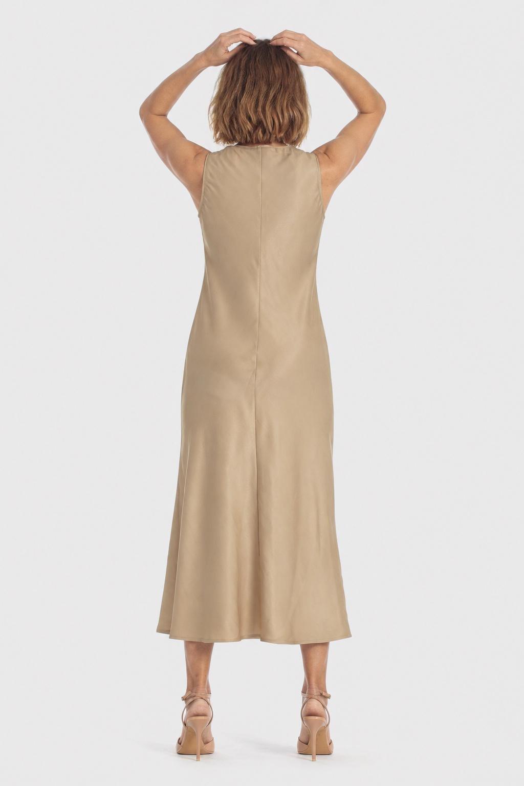 Fantasy Sleeveless Dress Gold, Metal Golden, medium