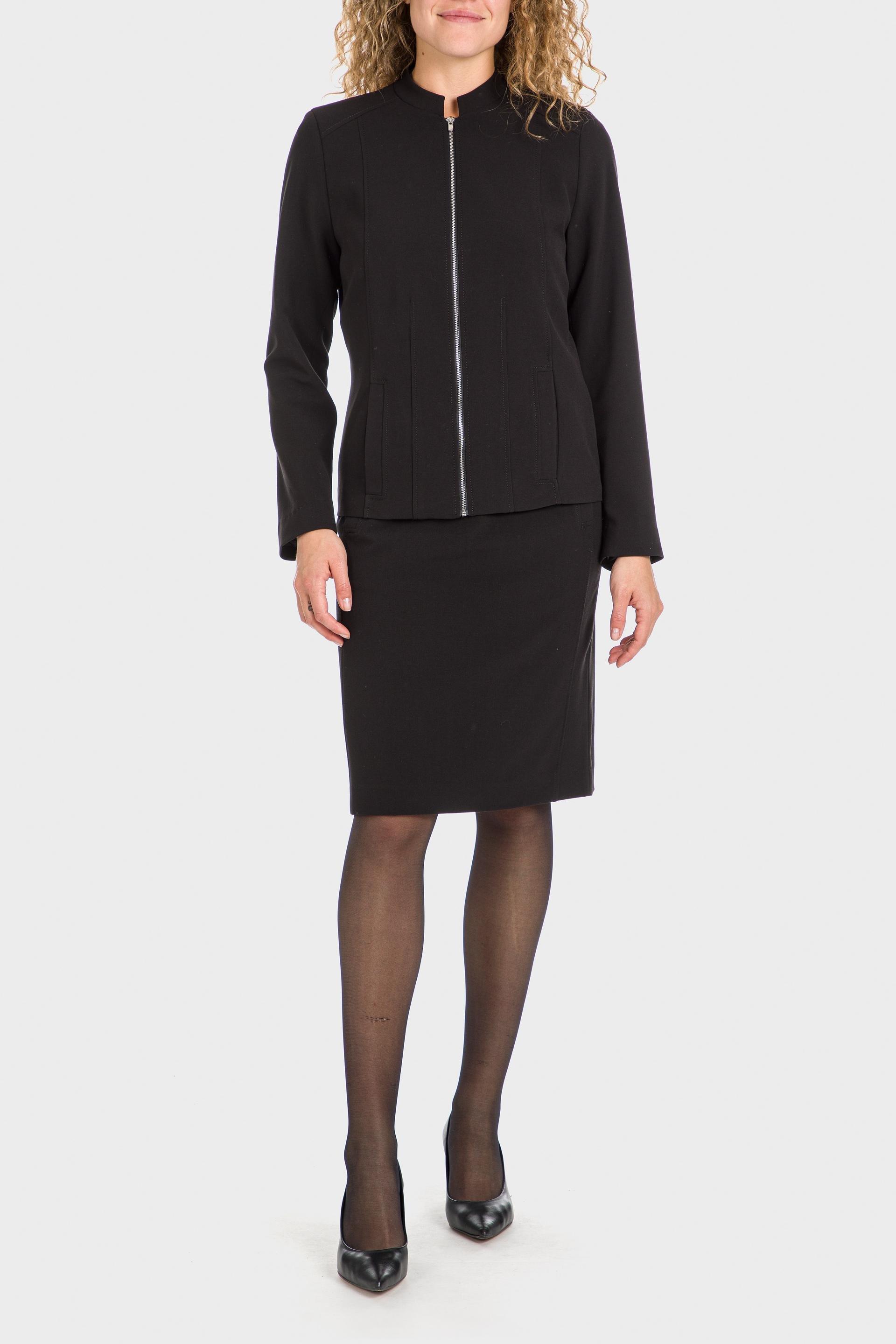 Navy Crepe Blazer, , large image number 0