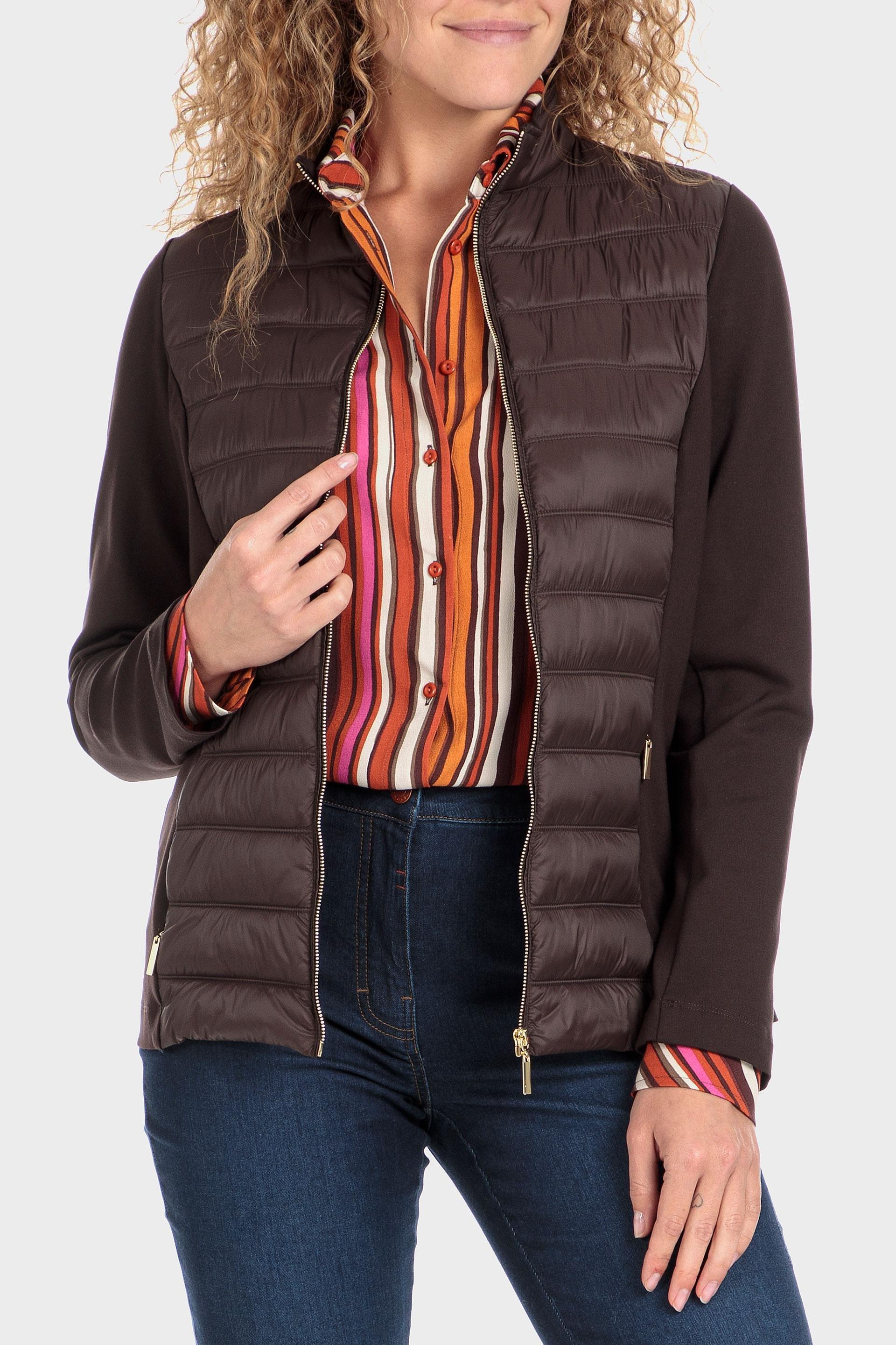 Brown Padded Jacket, , large image number 4