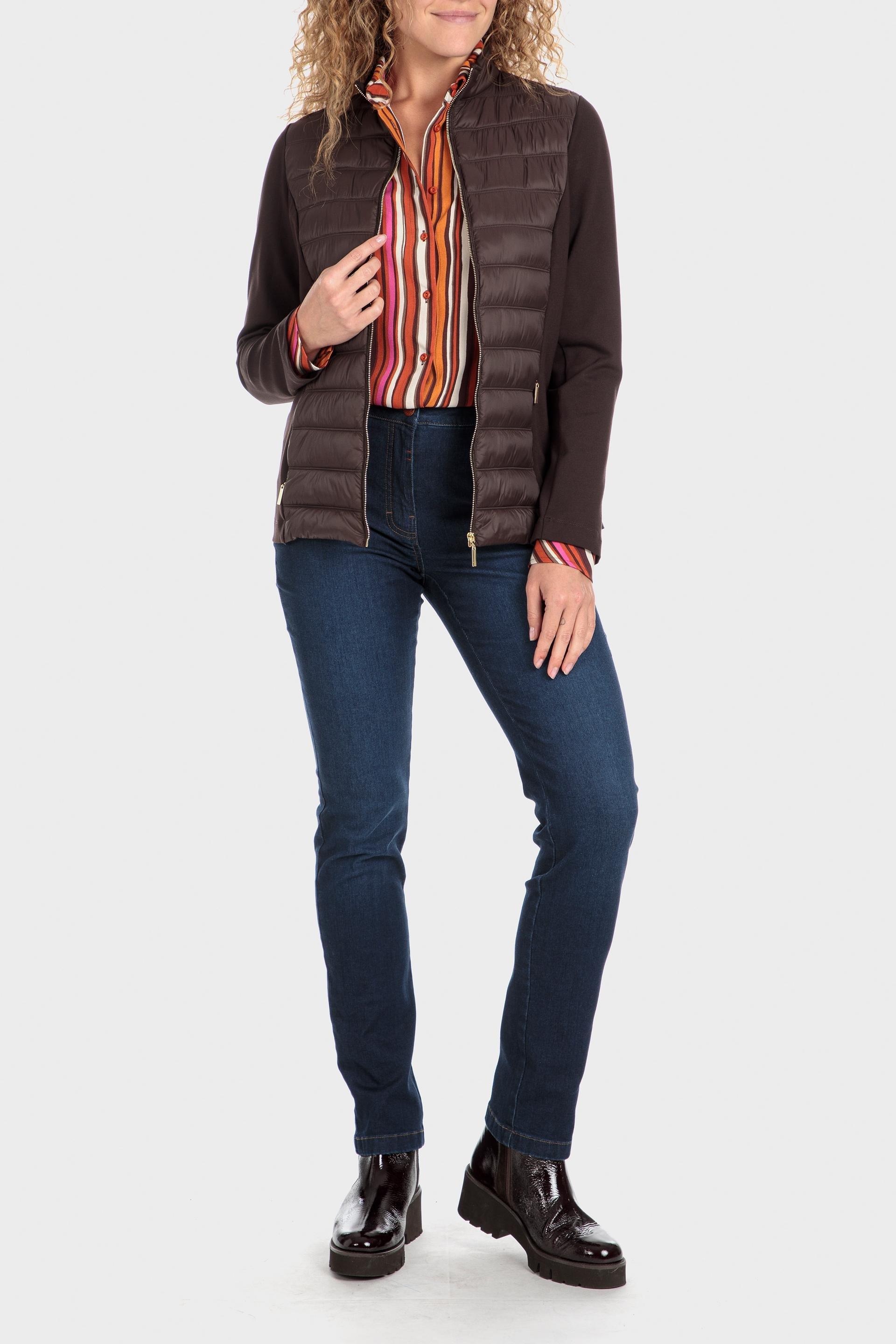 Brown Padded Jacket, , large image number 6