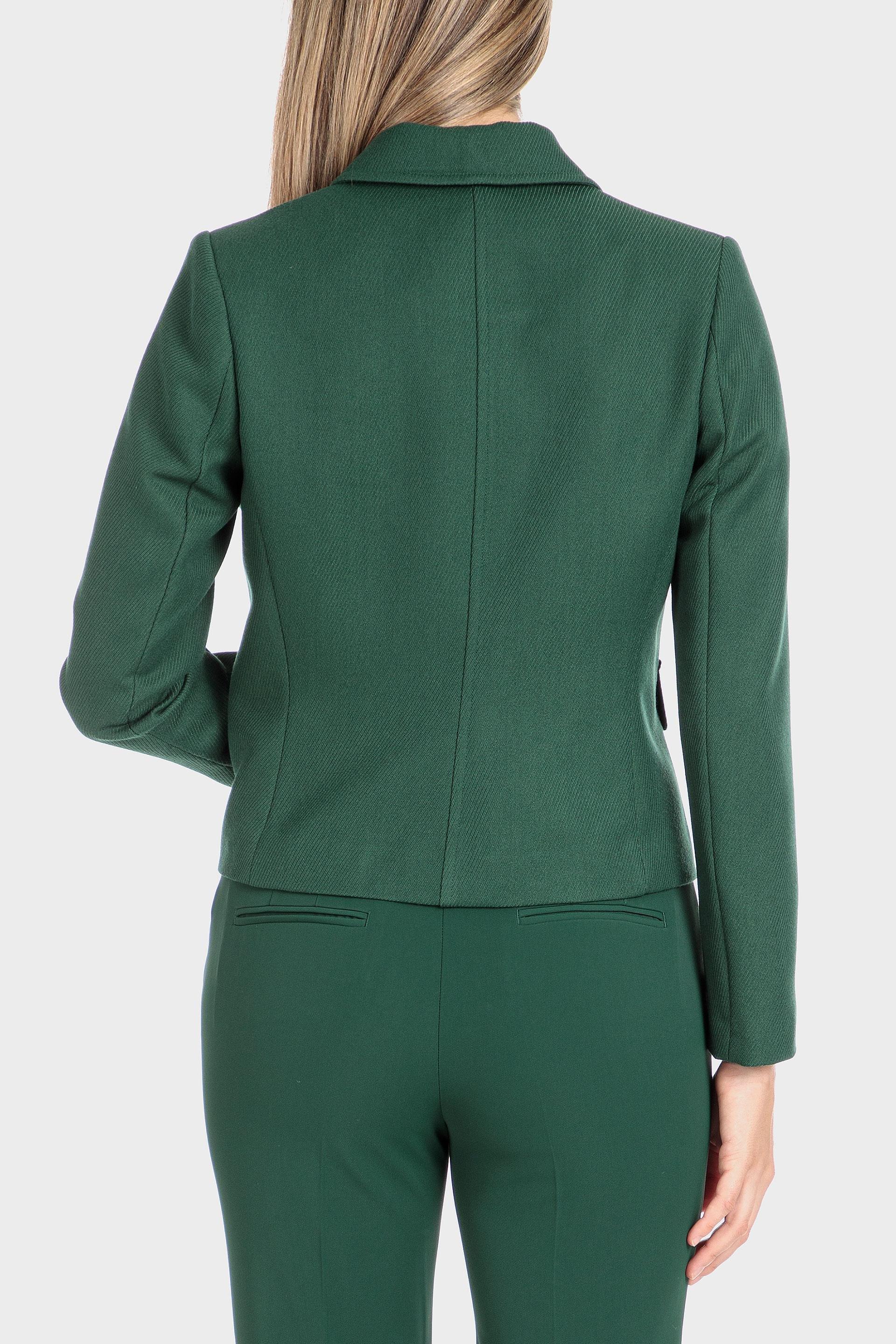 Green Crepe Blazer, , large image number 2