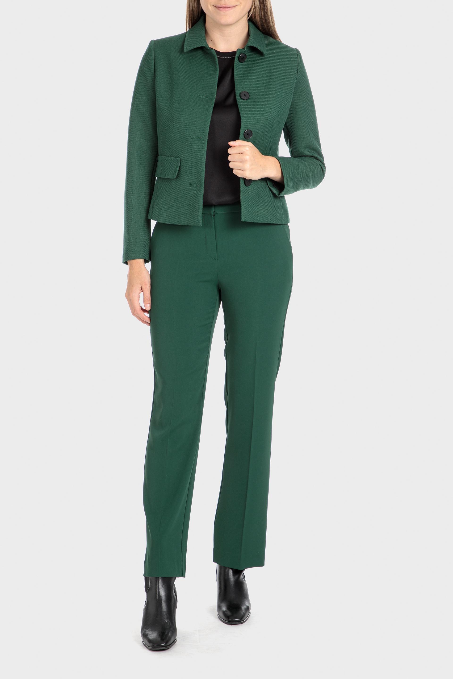 Green Crepe Blazer, , large image number 3