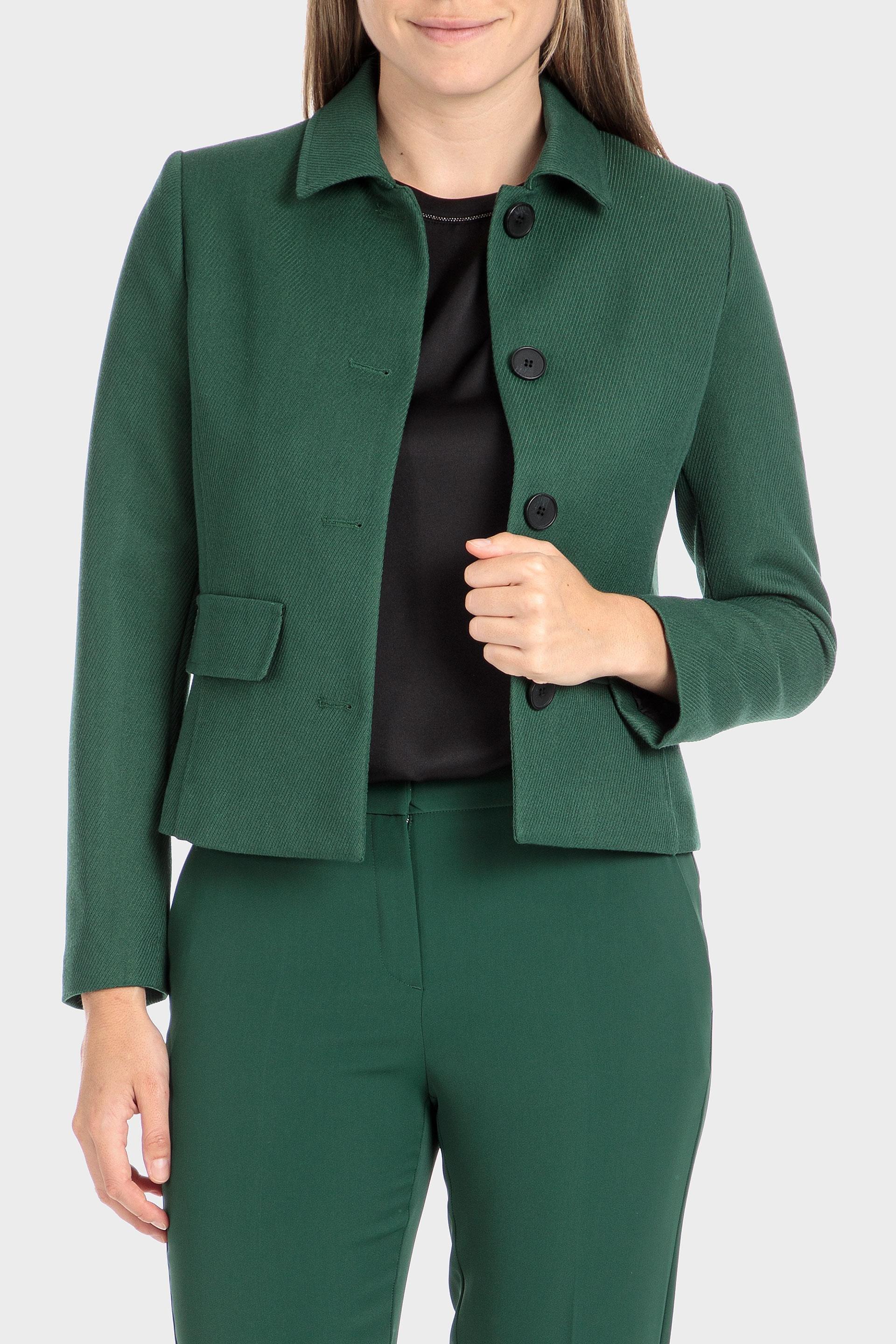 Green Crepe Blazer, , large image number 5