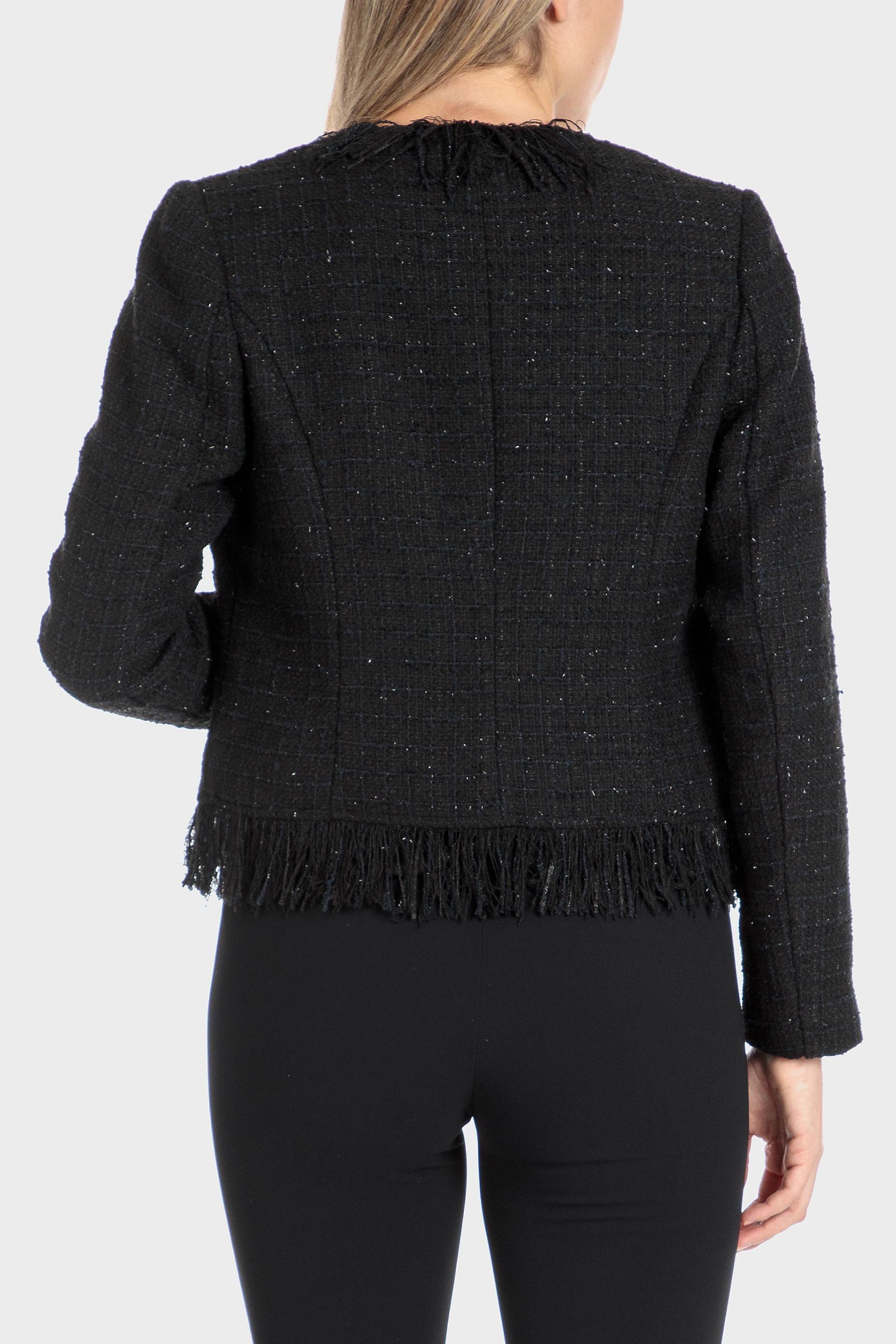 Black Fringes Jacket, , large image number 4