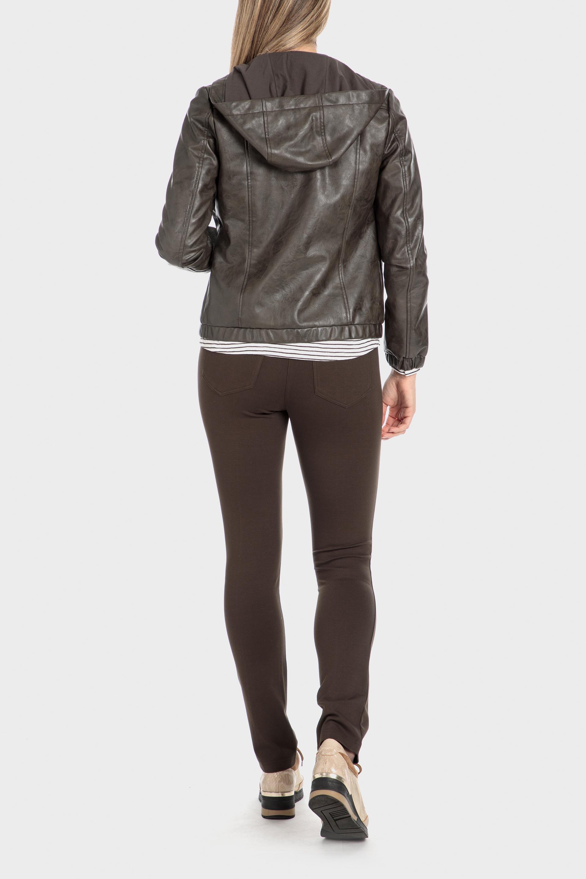 Brown Leather Jacket, , large image number 2