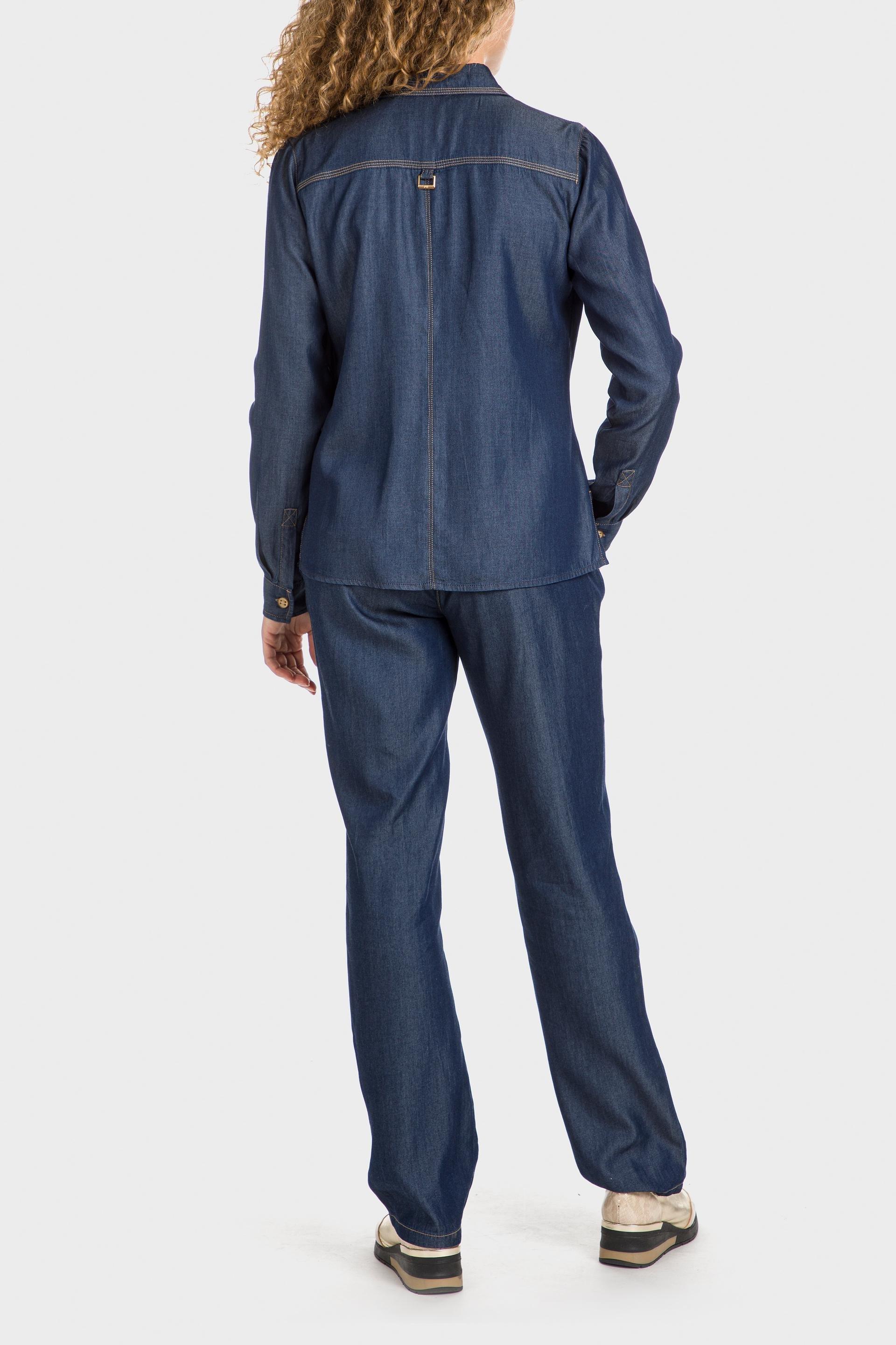 Blue Lyocell Shirt, , large image number 3