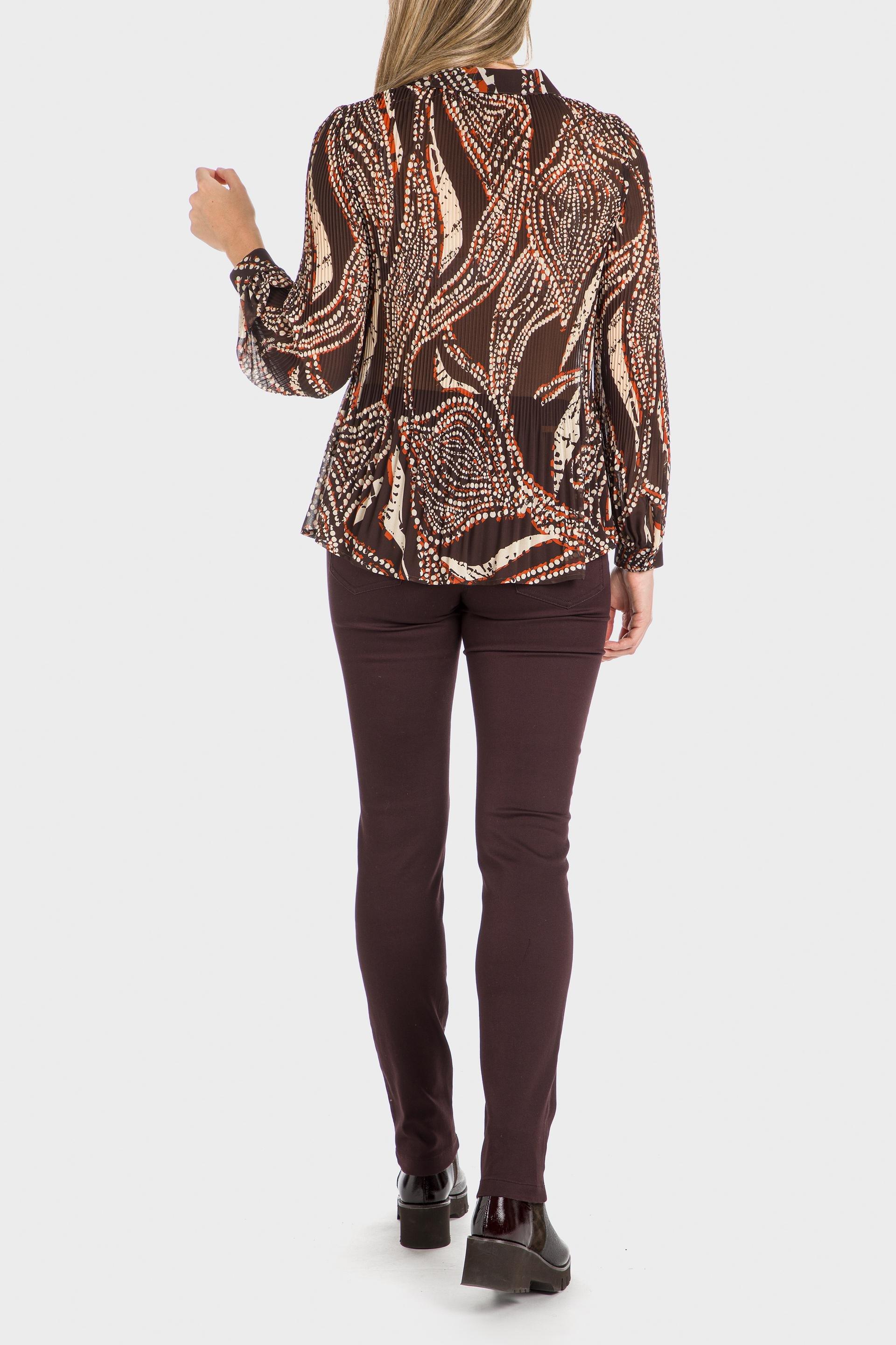 Brown Patterned Shirt, , large image number 2