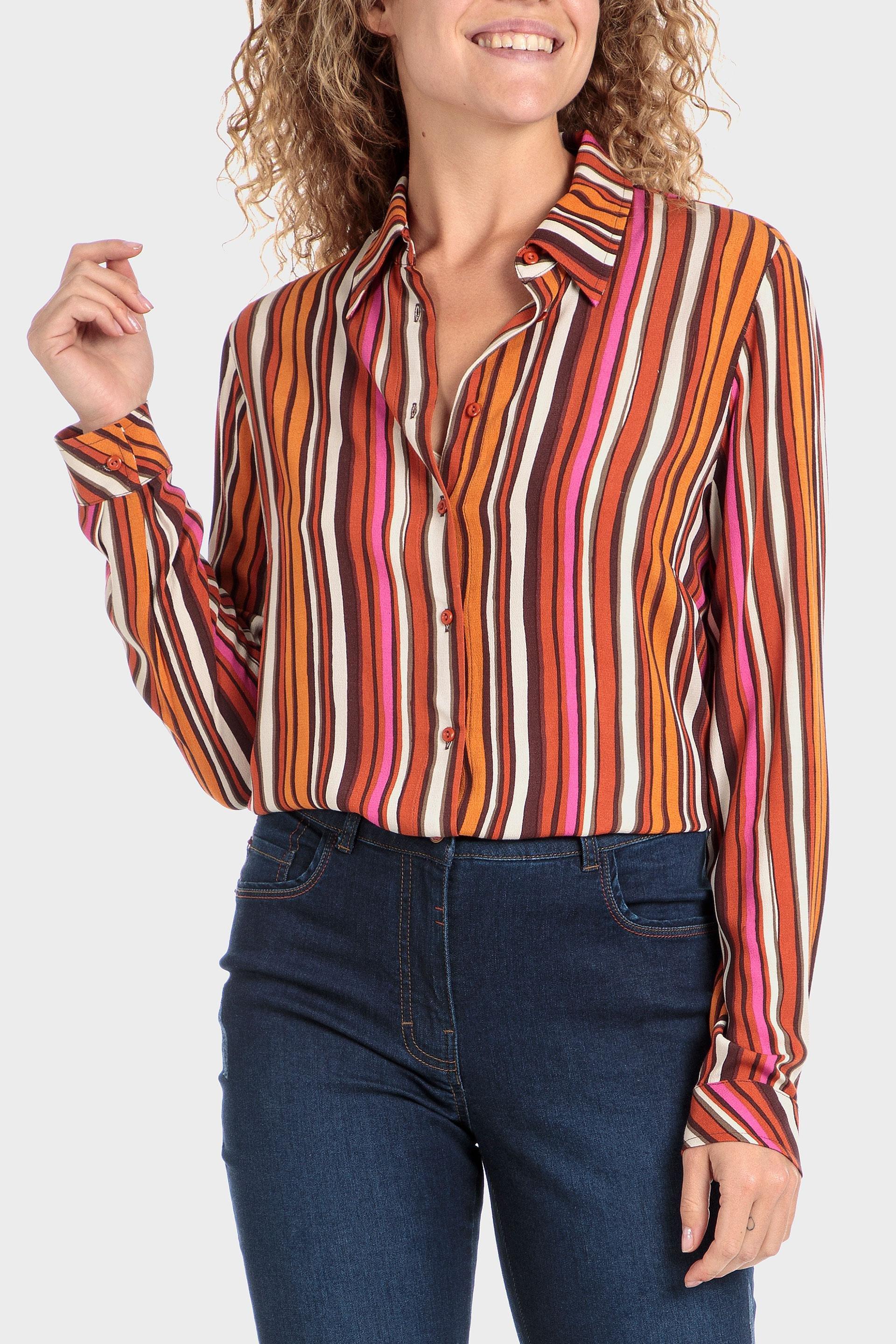 Multicolour Striped Shirt, , large image number 0