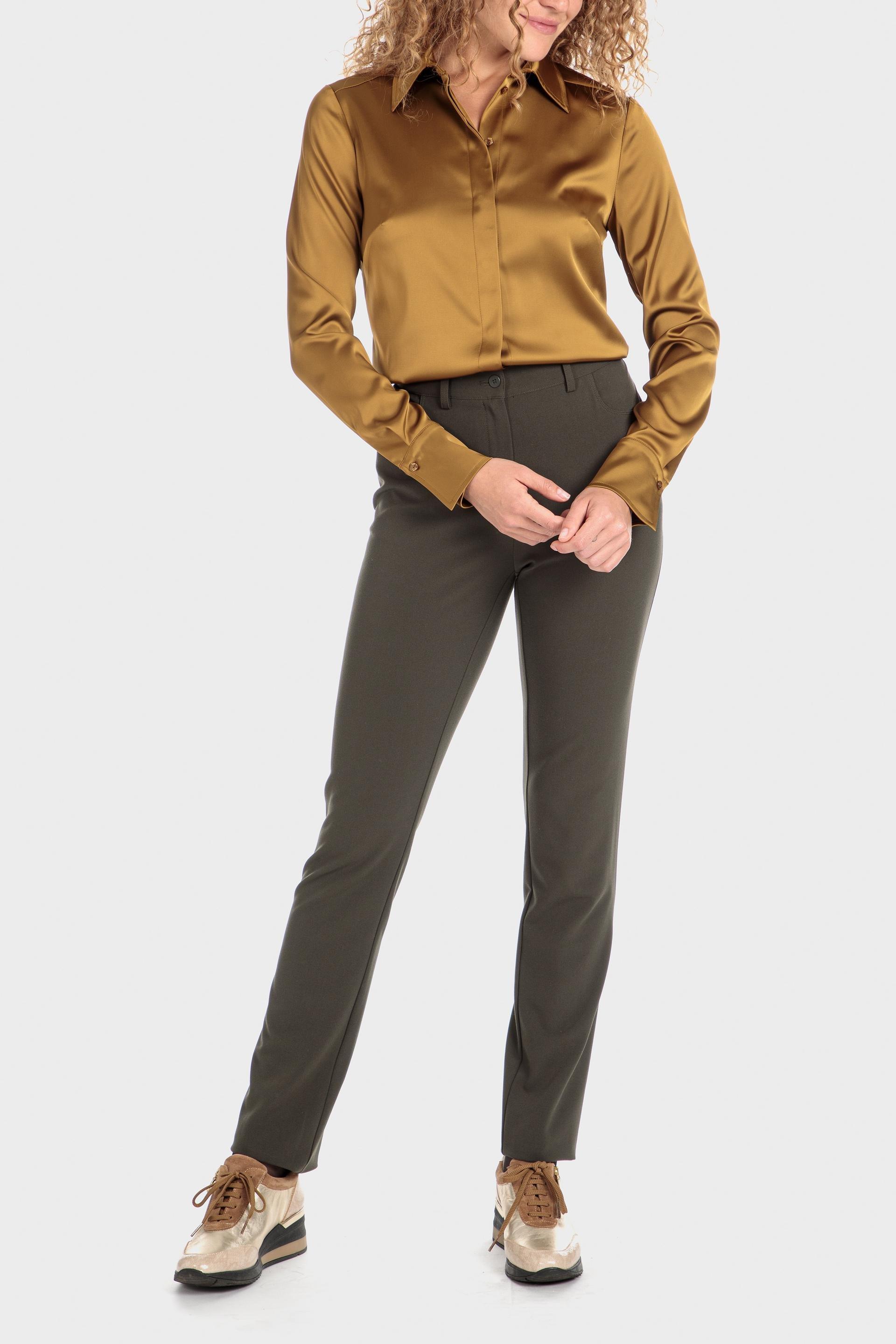 Brown Silk Shirt, , large image number 0