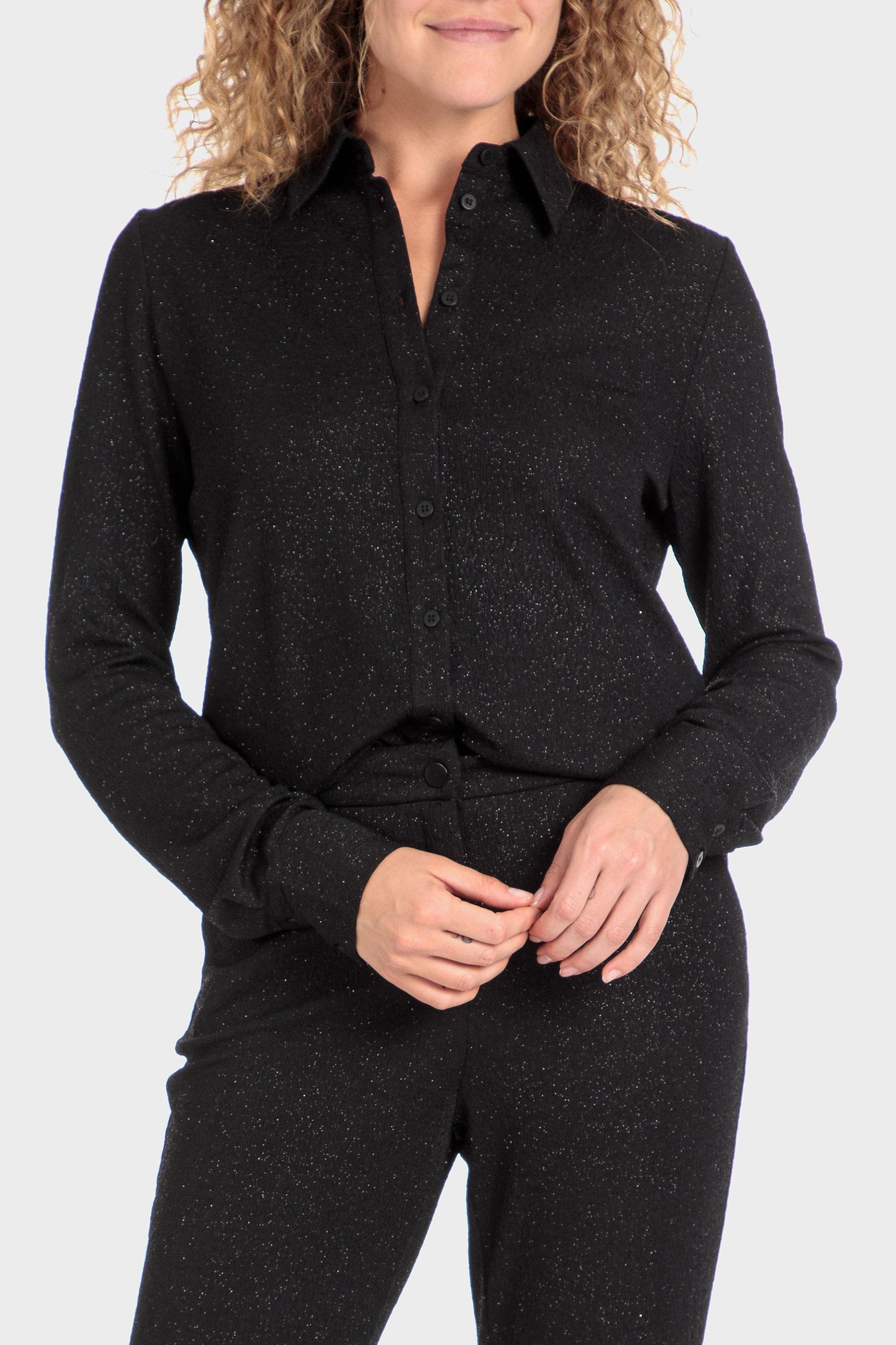 Black Sparkle Shirt, , large image number 0