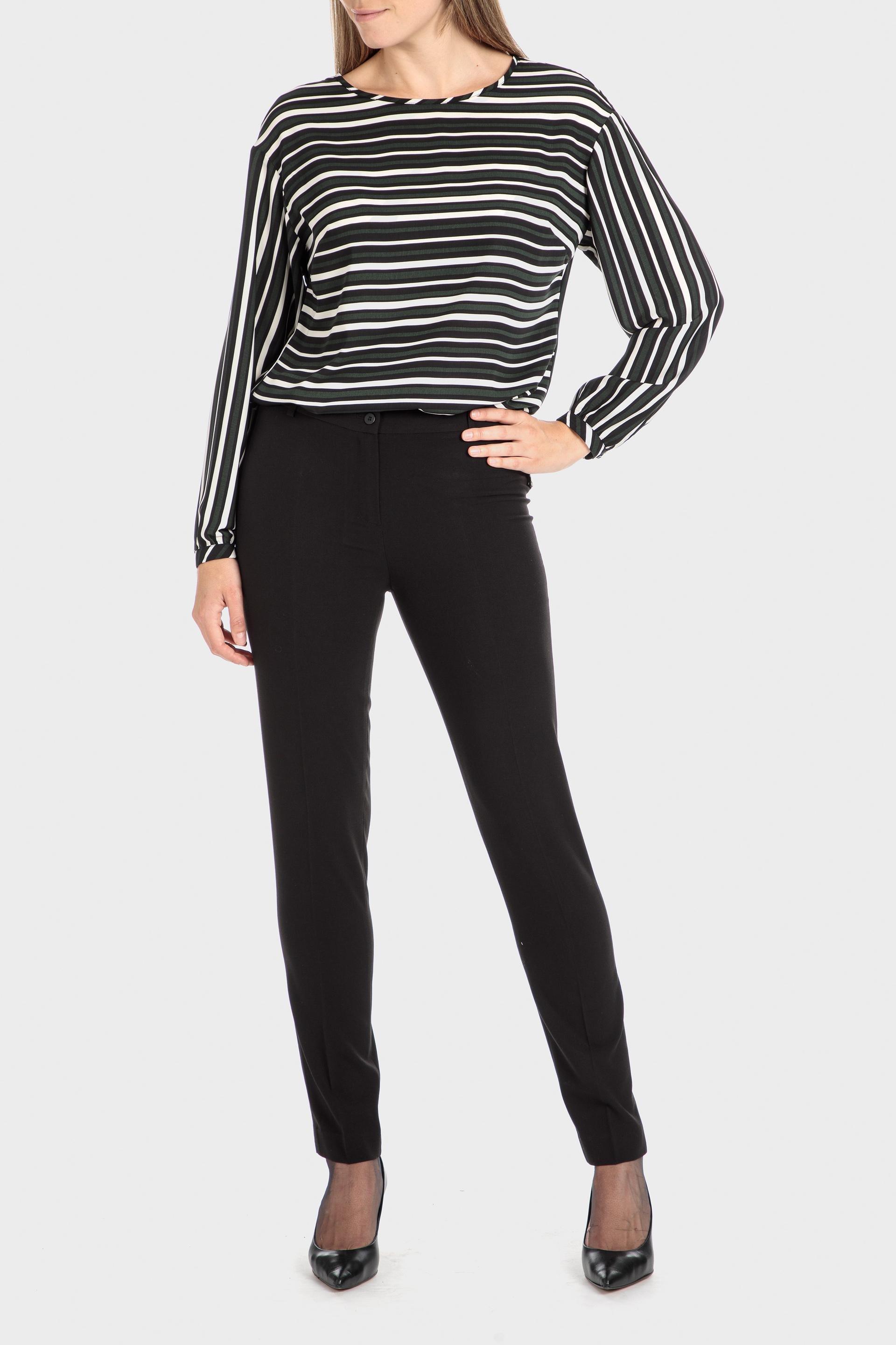 Punt Roma - Green Striped Blouse