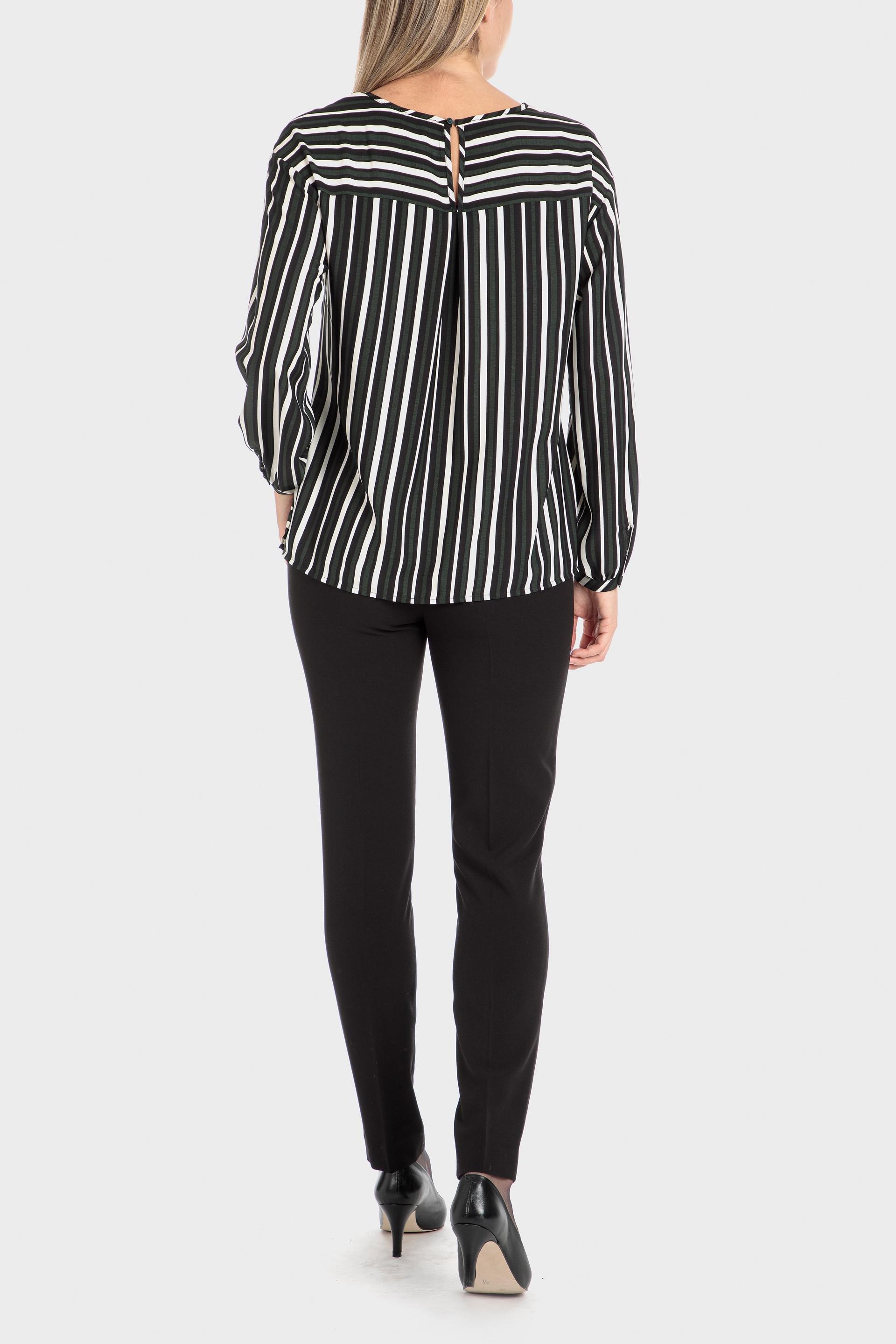 Green Striped Blouse, , large image number 2