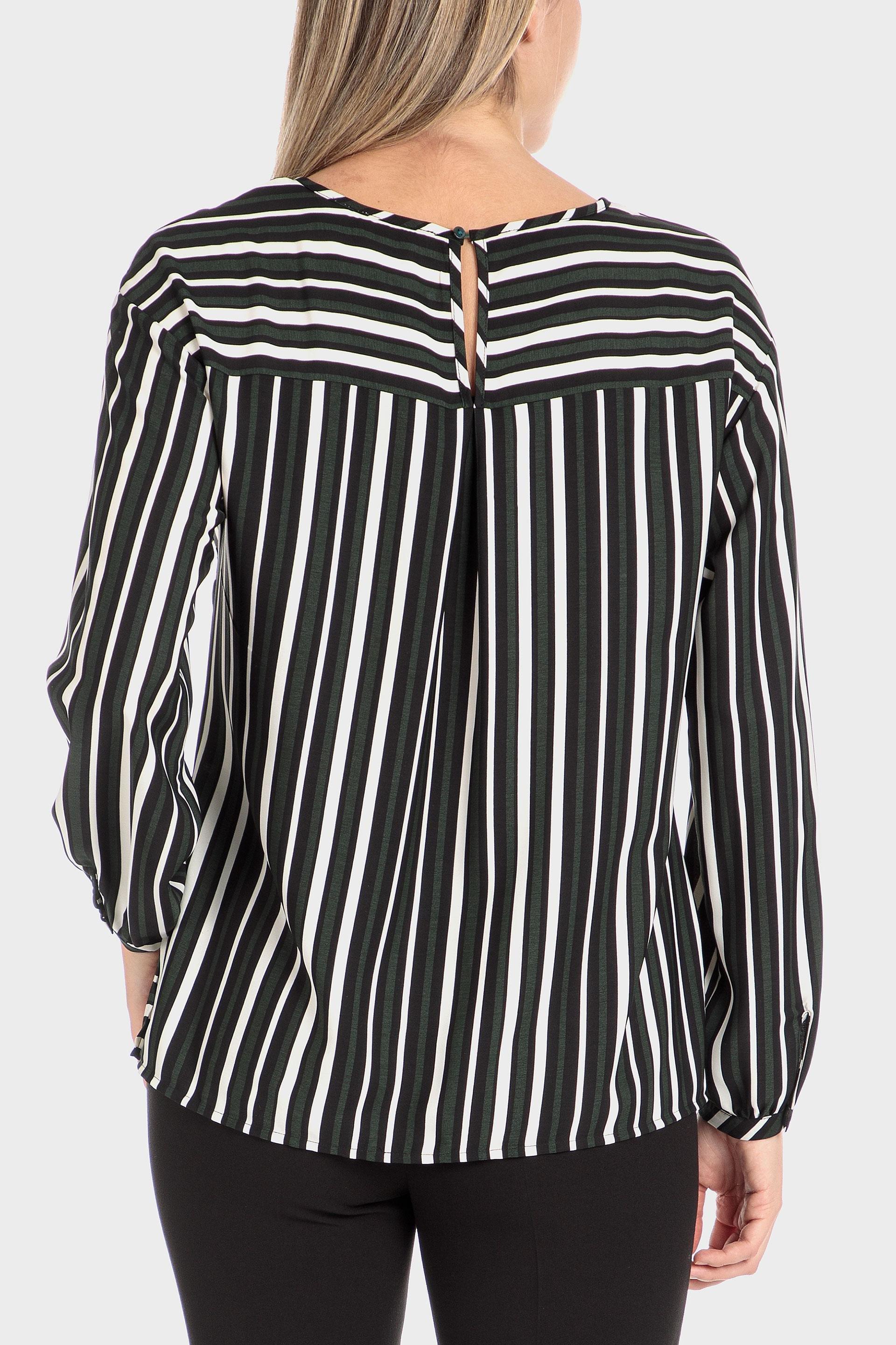 Green Striped Blouse, , large image number 3