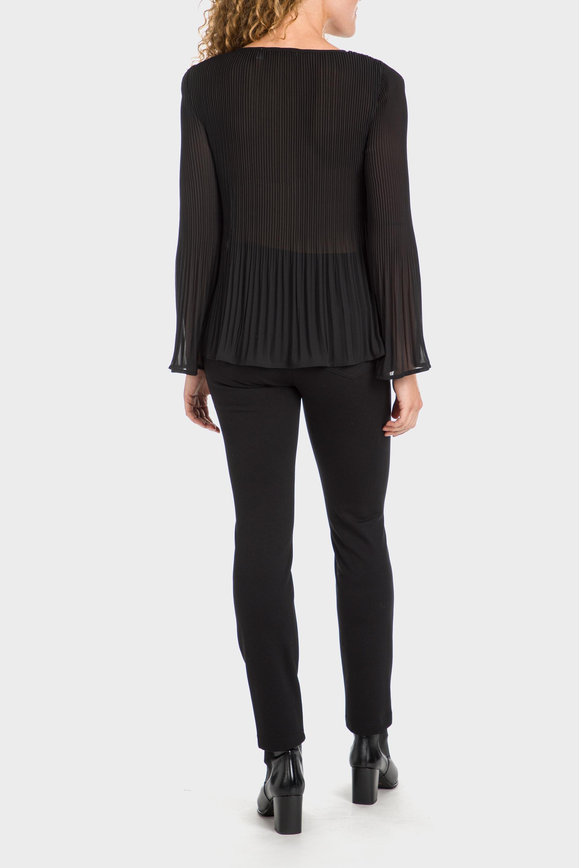 Black Pleated Blouse, , large image number 6