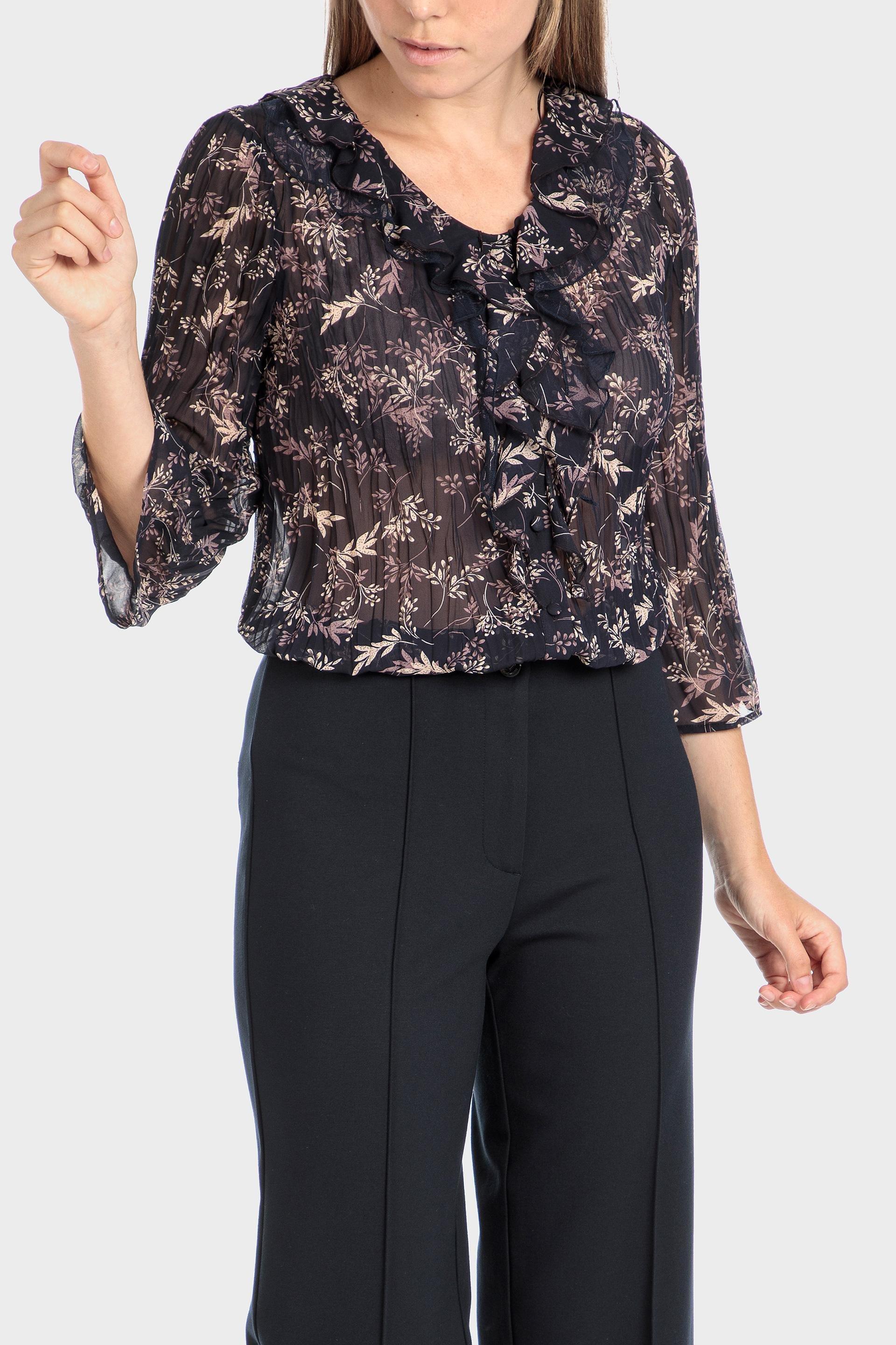 Floral Pleated Blouse, , large image number 0