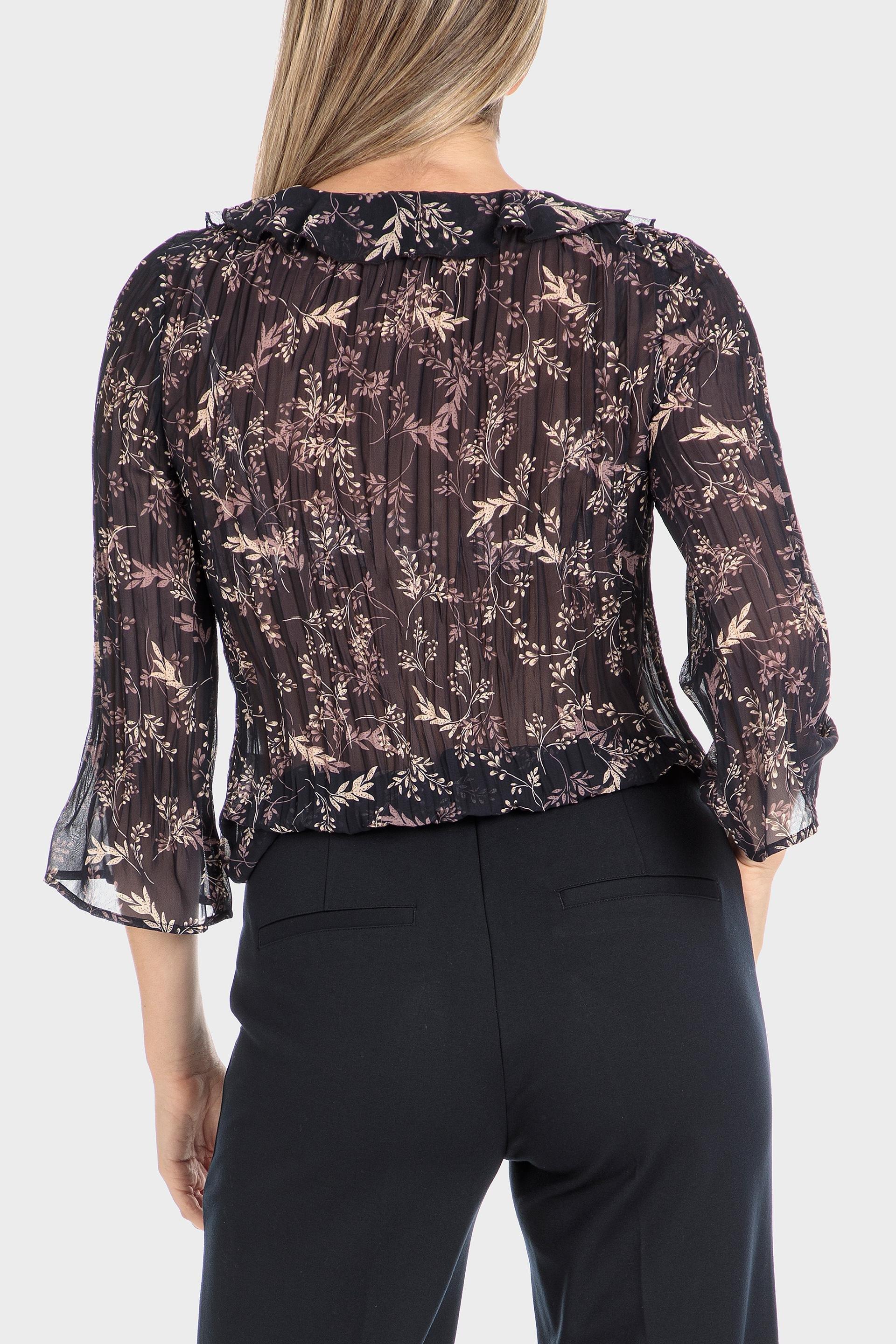 Floral Pleated Blouse, , large image number 1