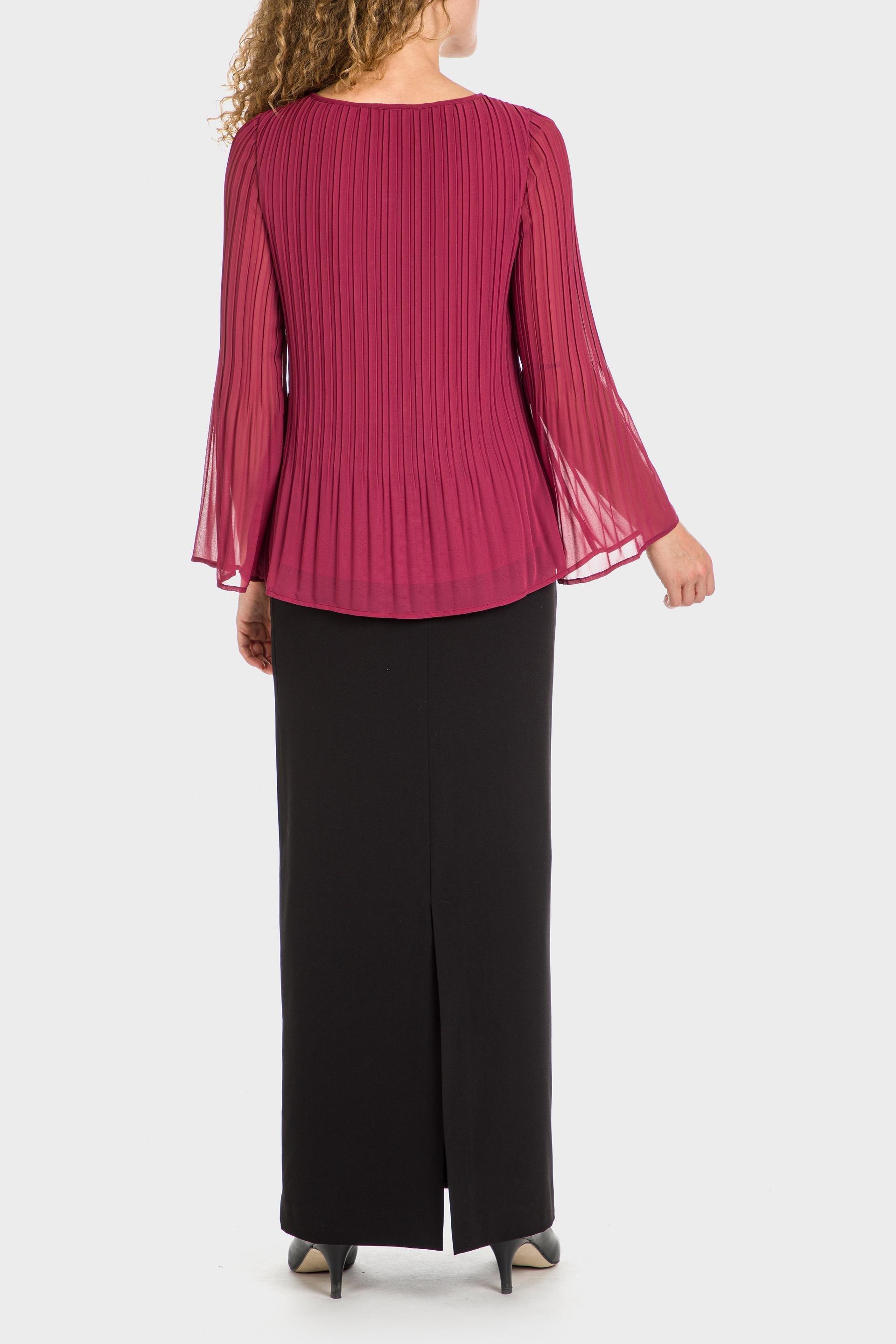 Punt Roma - Pink Pleated Blouse