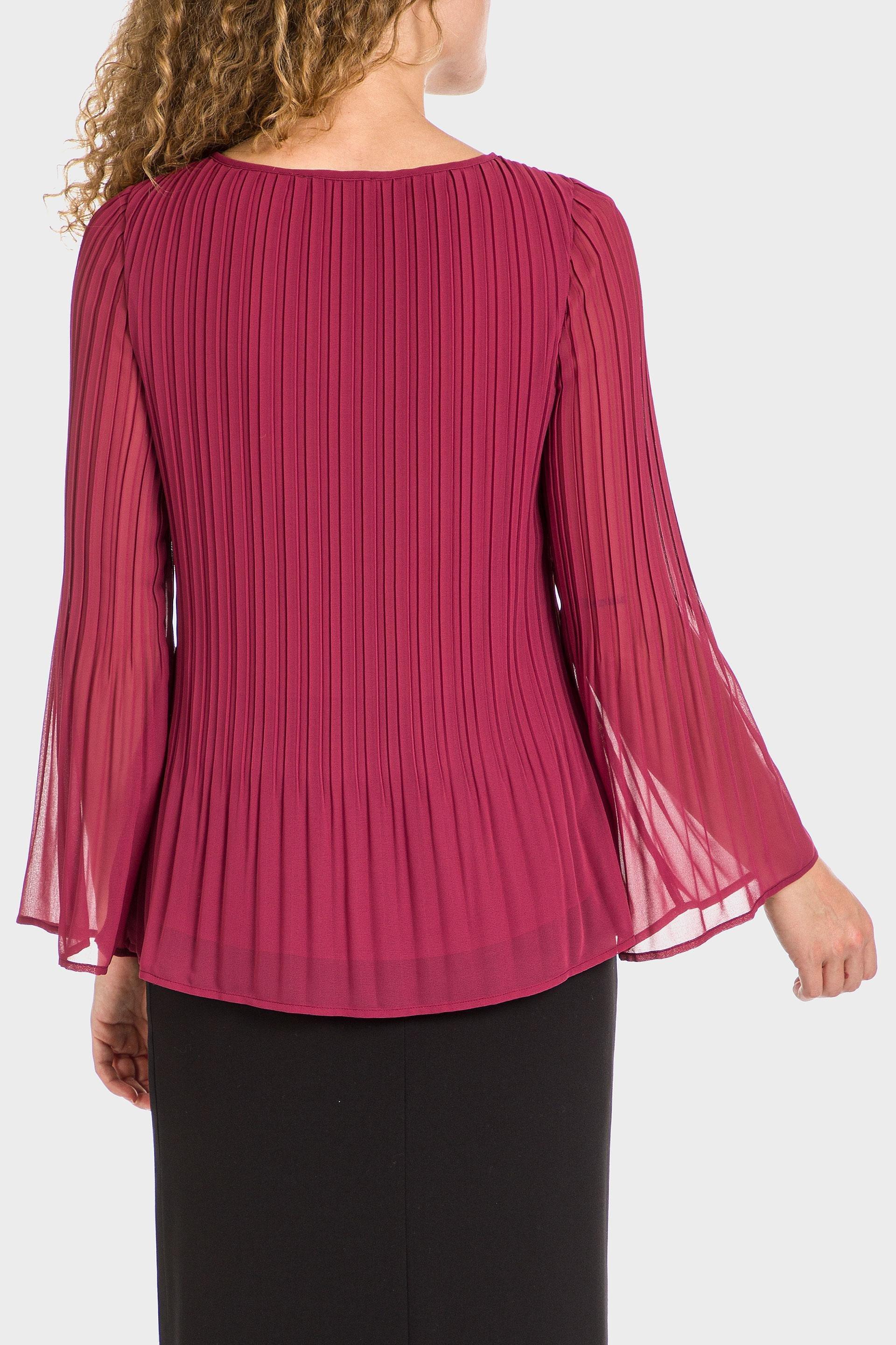 Pink Pleated Blouse, , large image number 4