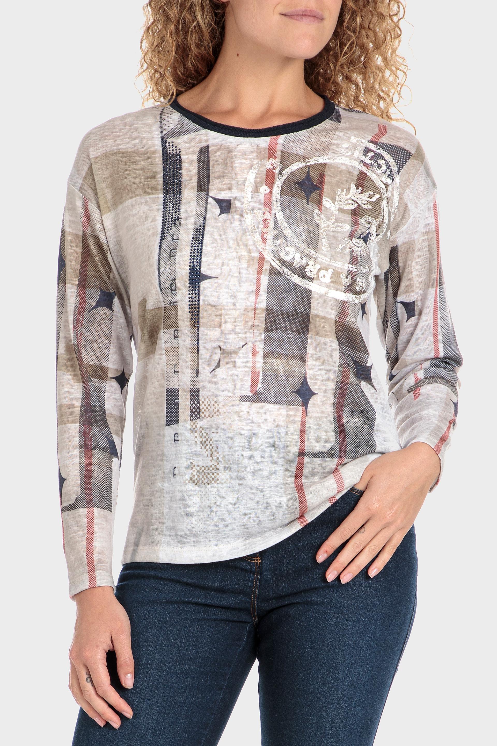 Multicolour Flocked T-Shirt, , large image number 0