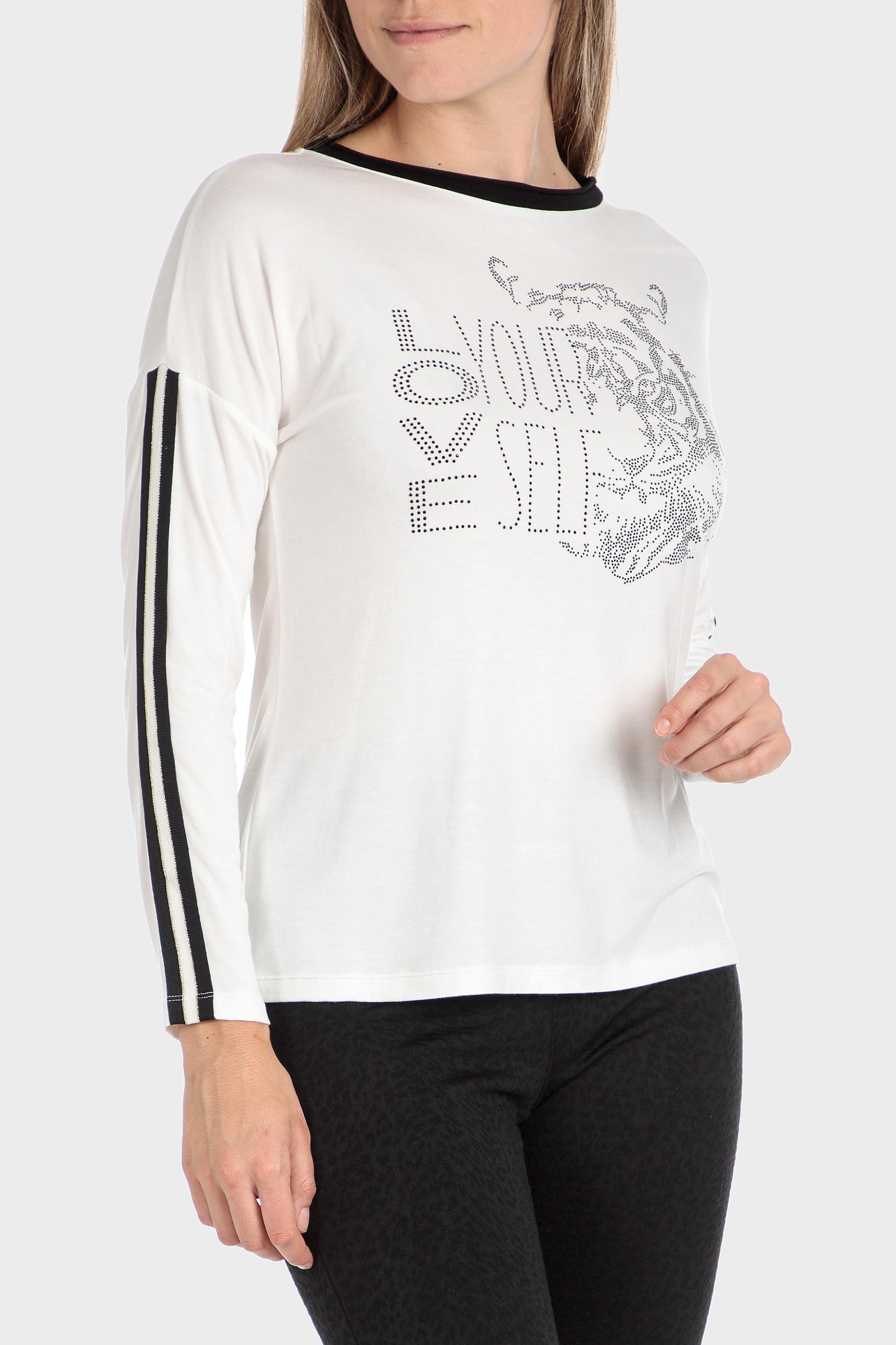White T-Shirt With Side Band, , large image number 1