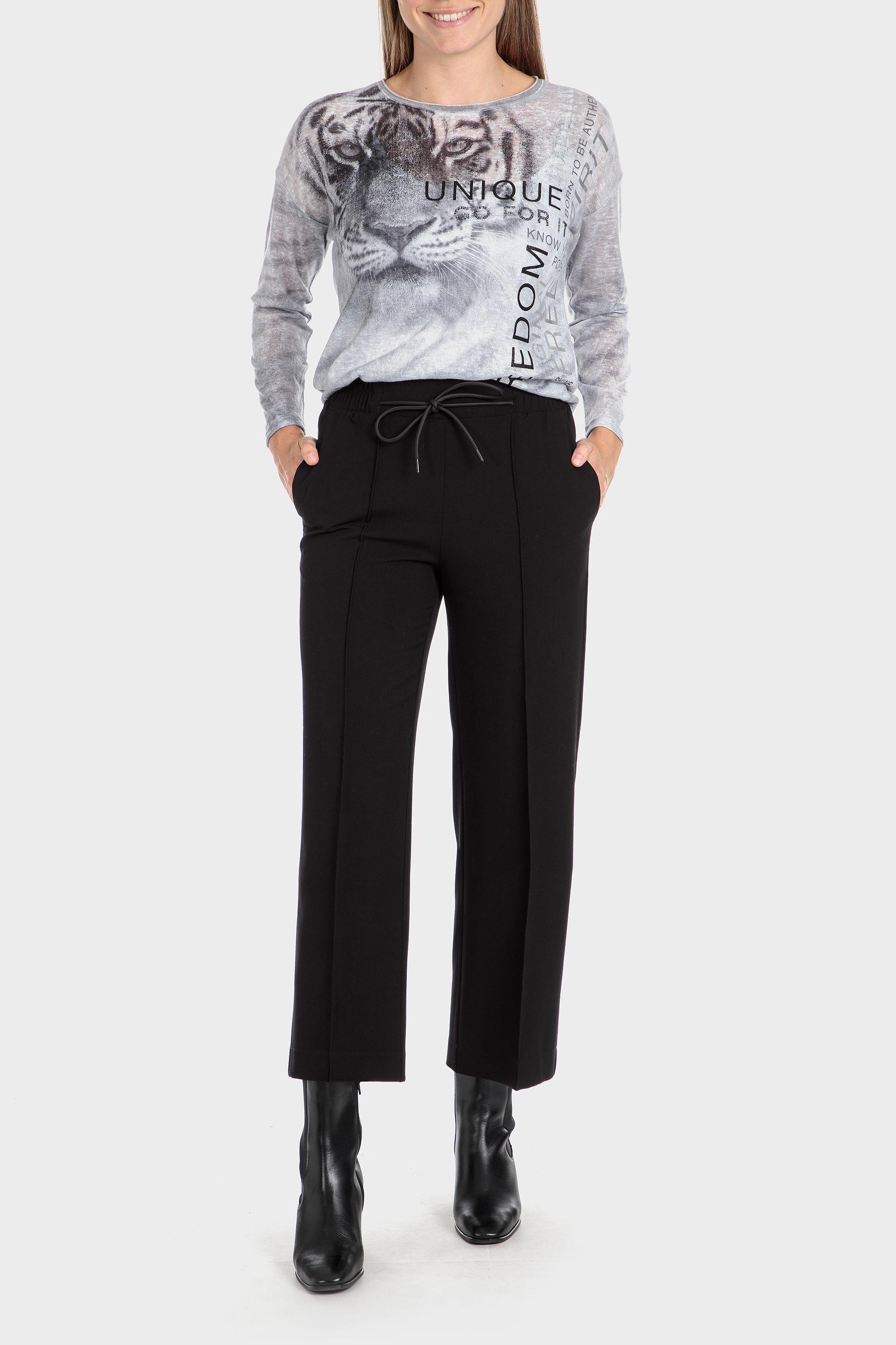 Grey Animal Print T-Shirt, , large image number 1
