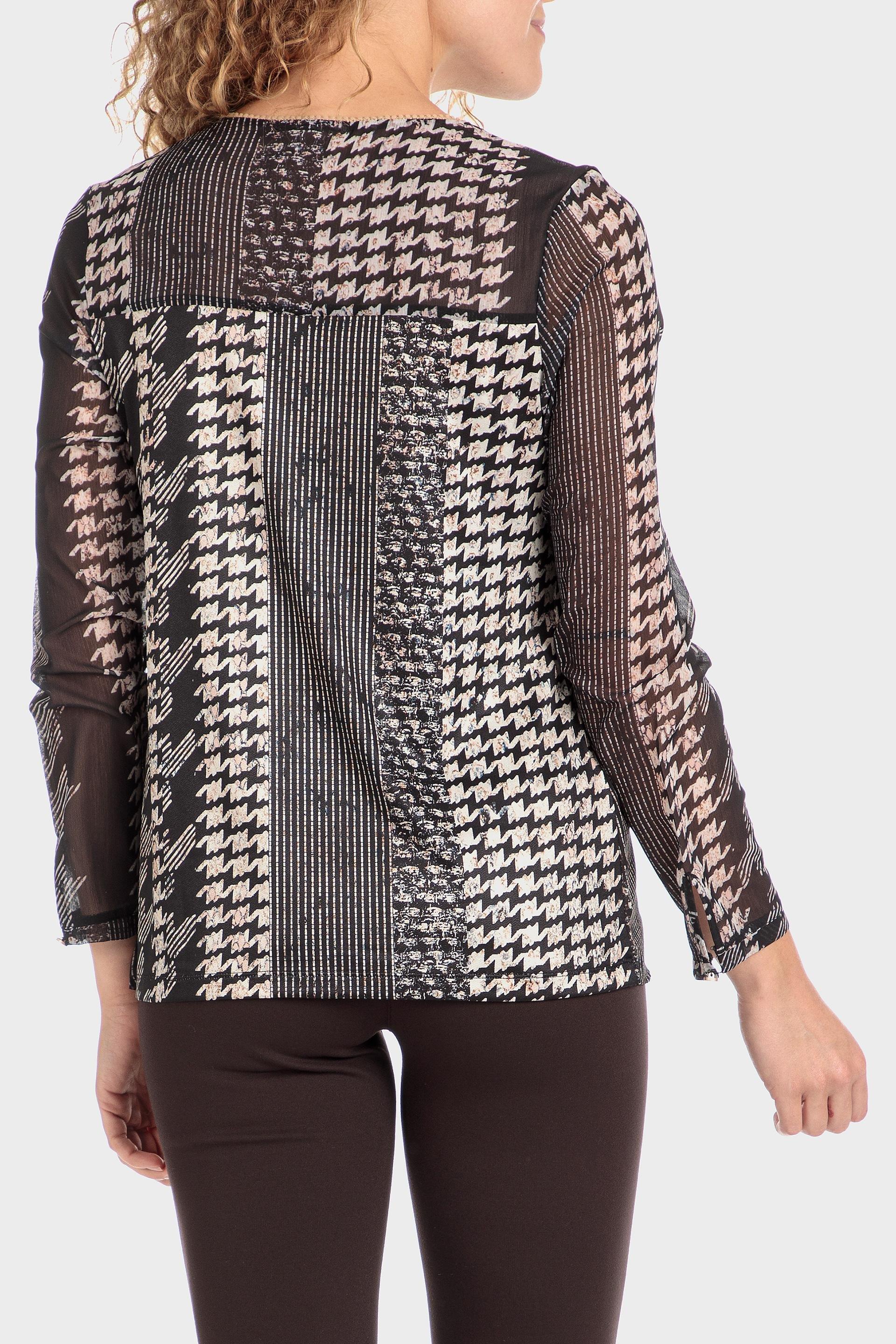 Multicolour Houndstooth T-Shirt, , large image number 2