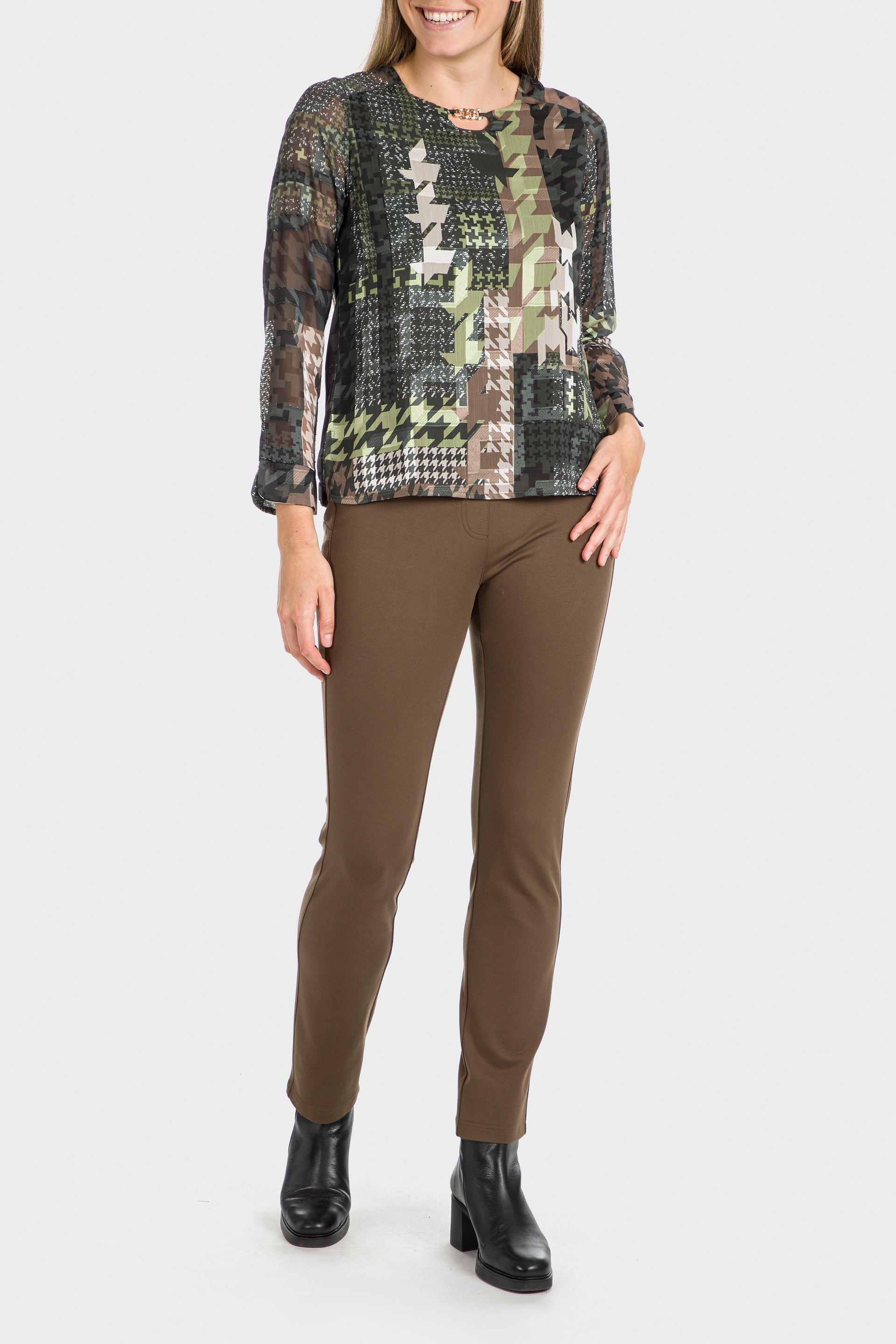 Multicolour Houndstooth T-Shirt, , large image number 0