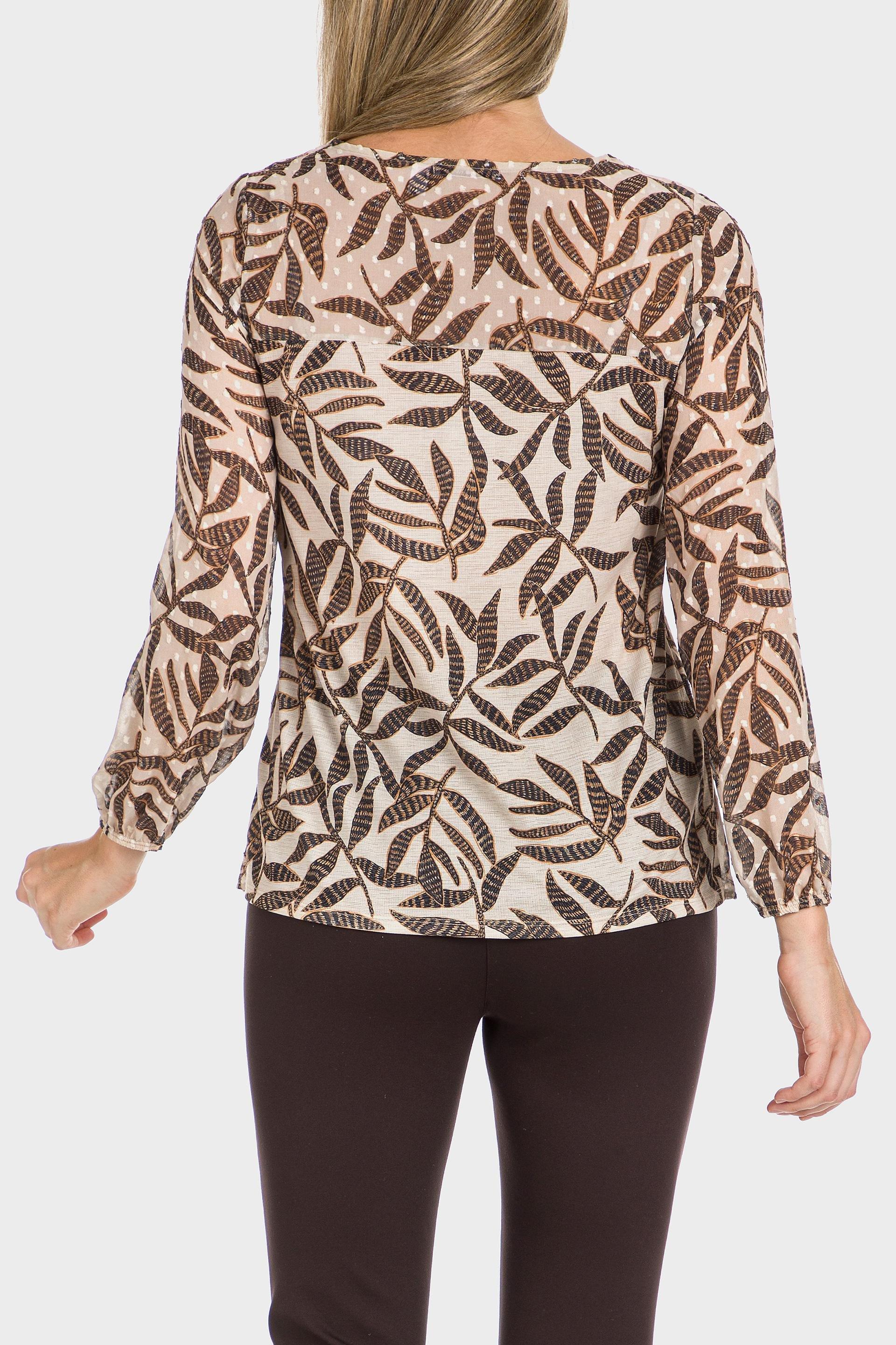 Beige Plumetti Printed T-Shir, , large image number 3