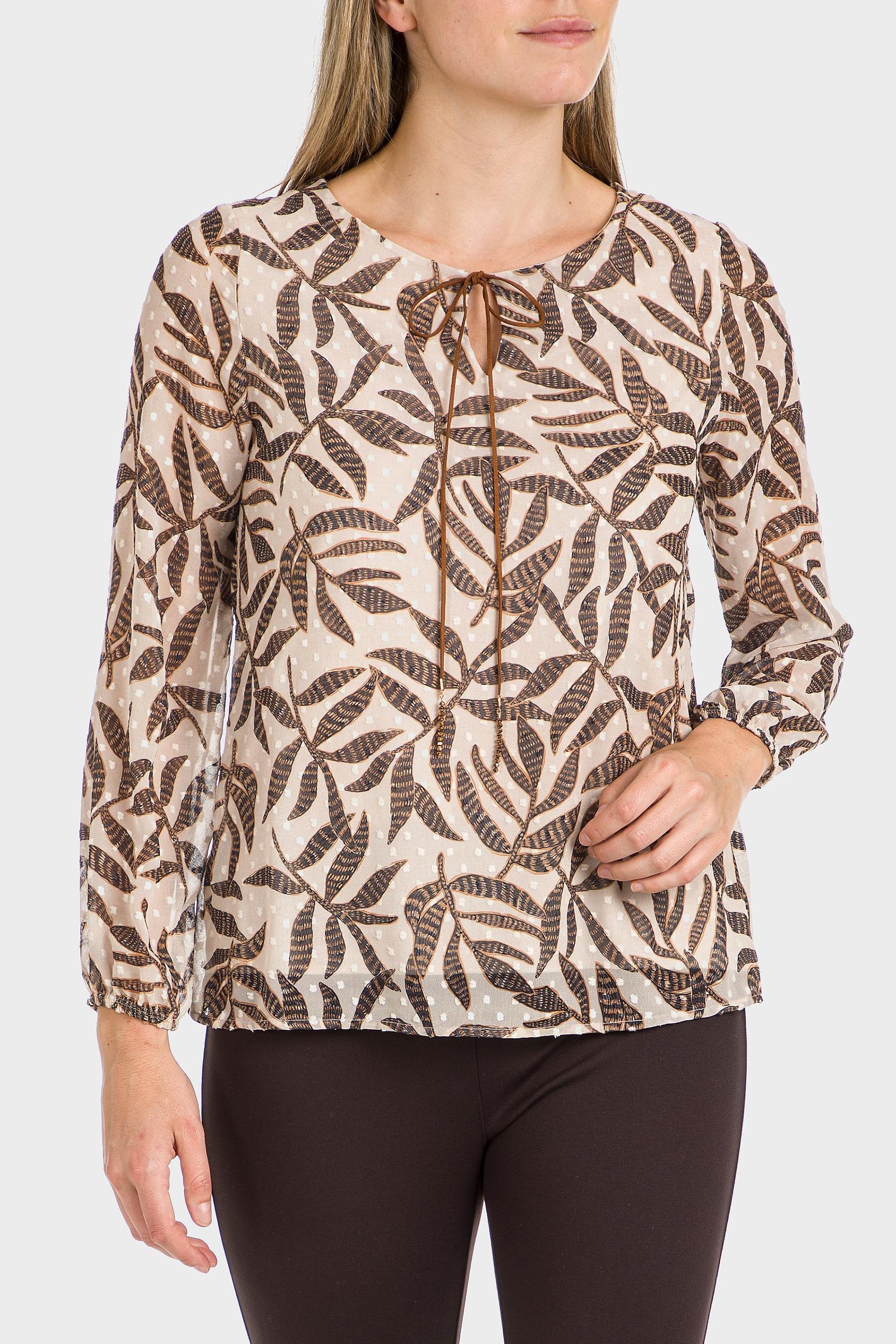 Beige Plumetti Printed T-Shir, , large image number 5