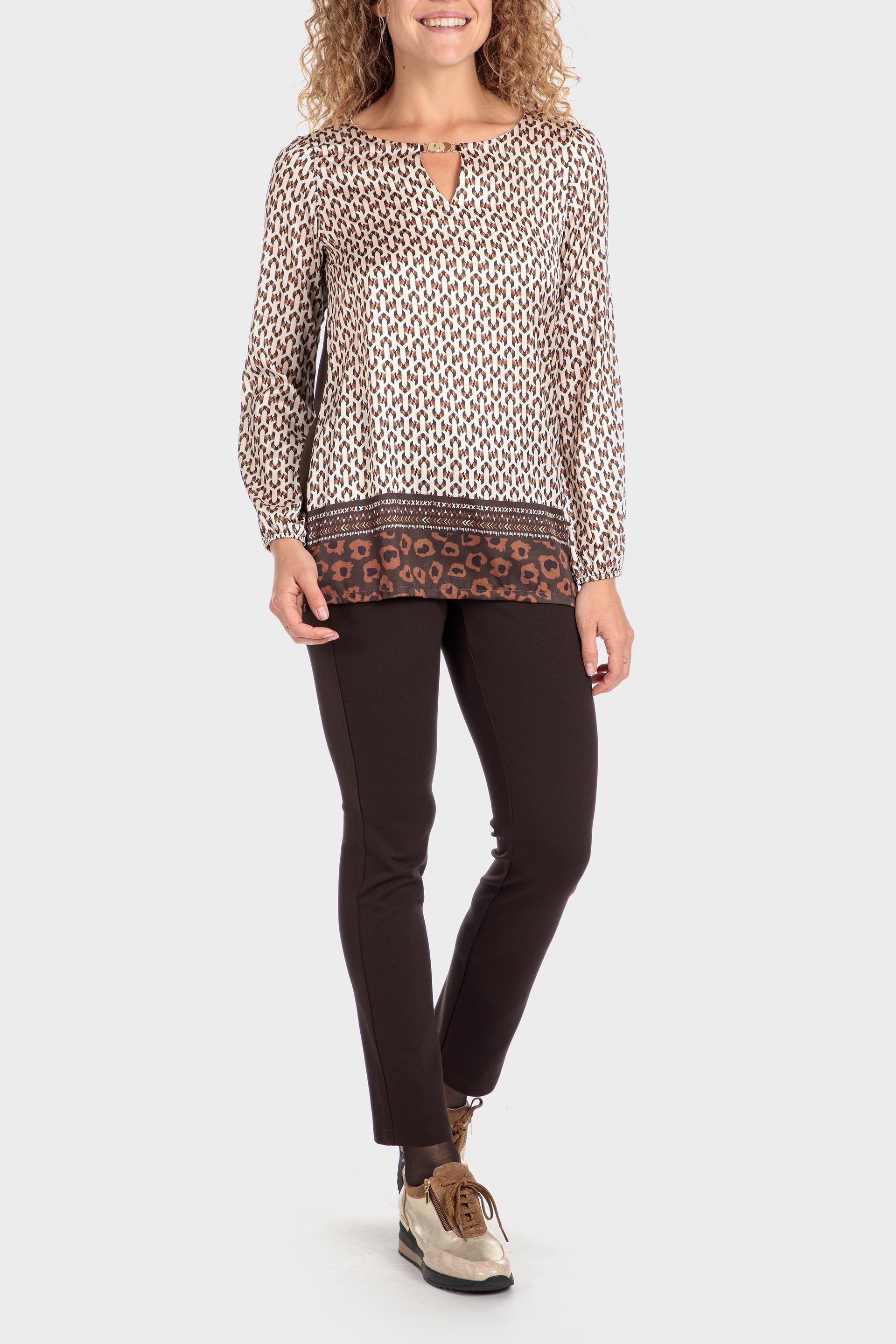 Brown Printed T-Shirt, , large image number 1