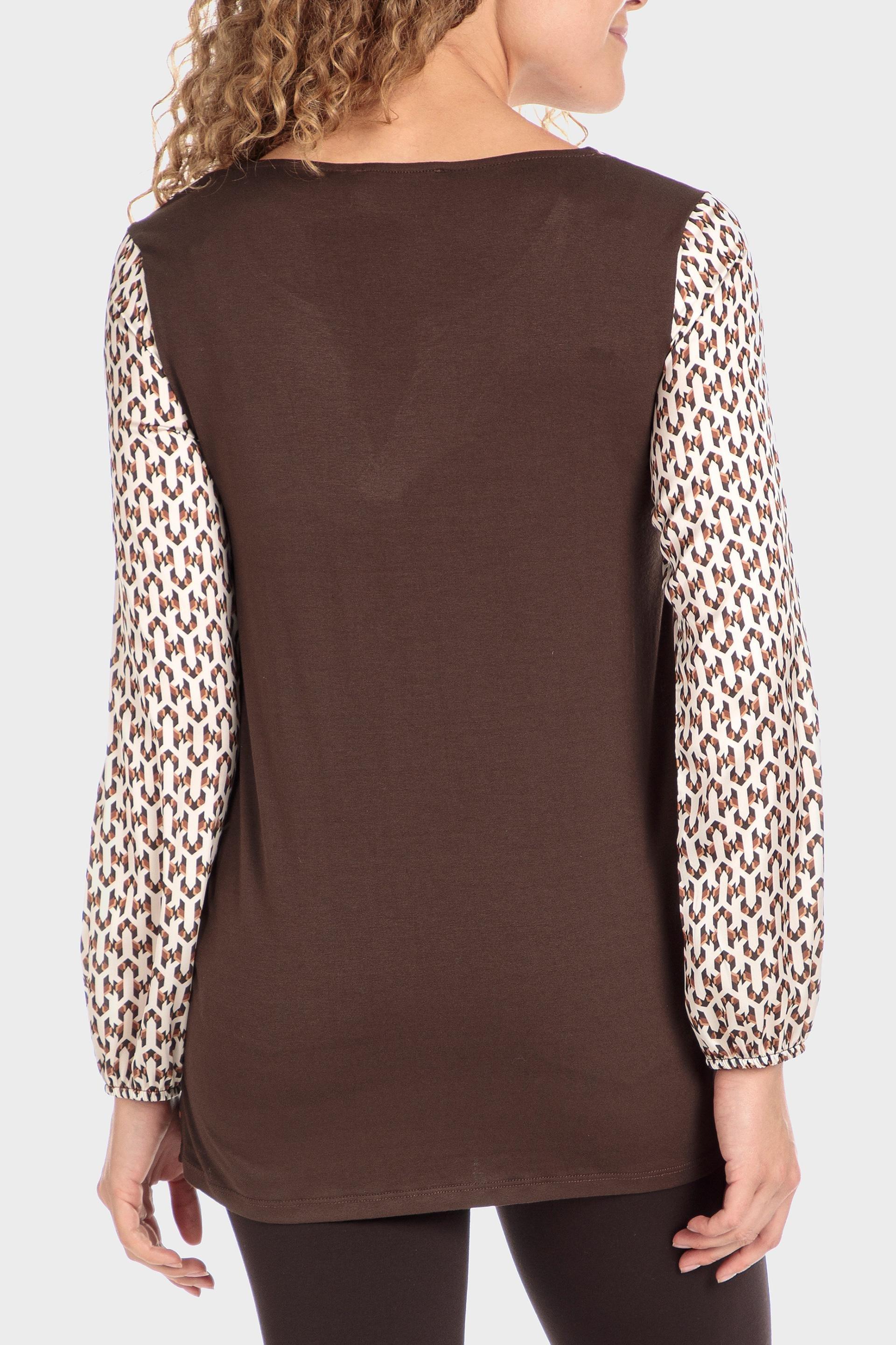 Brown Printed T-Shirt, , large image number 3