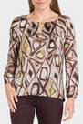 Punt Roma - Brown Patterned Blouse