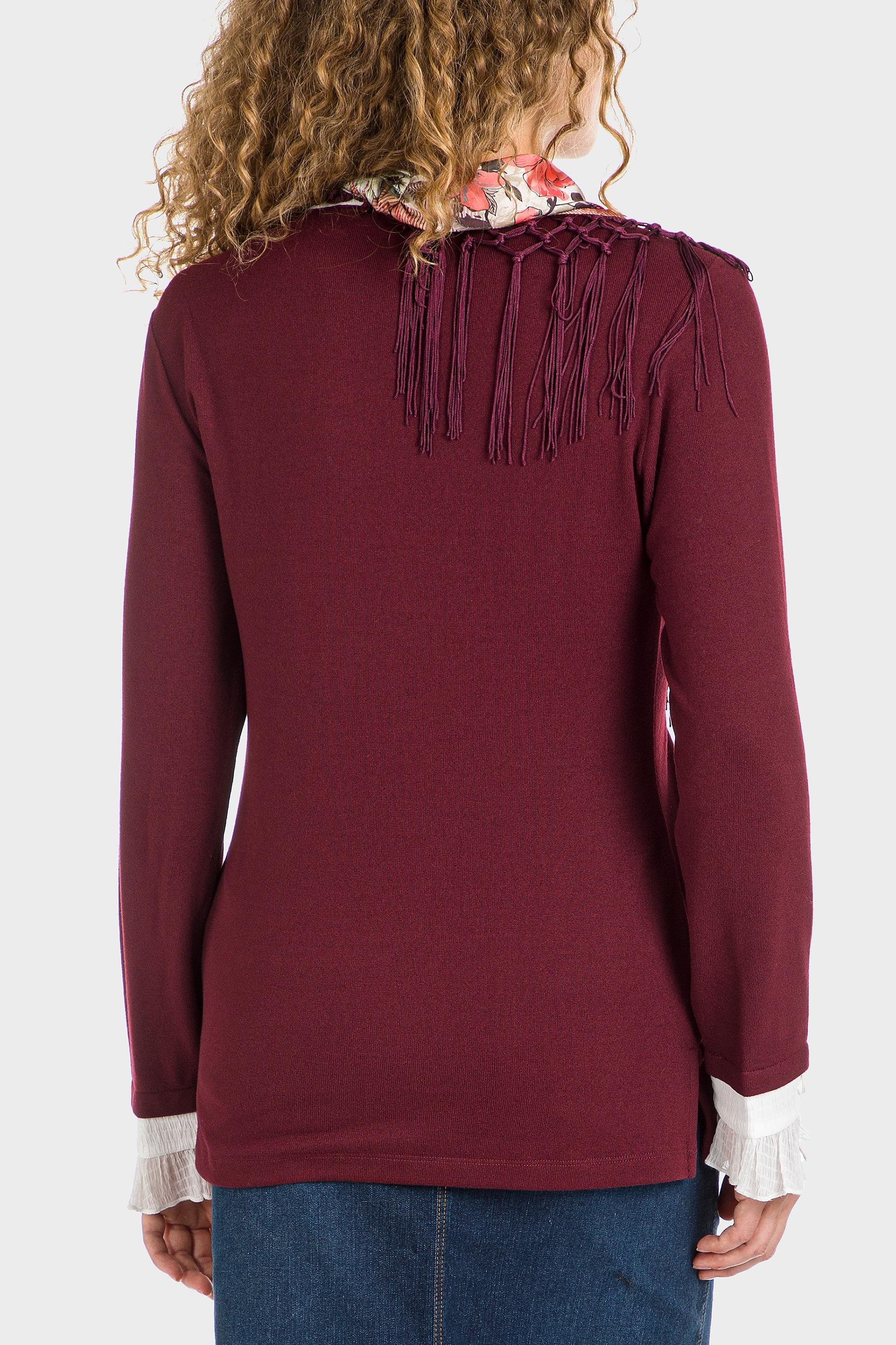 Red T-Shirt With Silk Scarf, , large image number 2