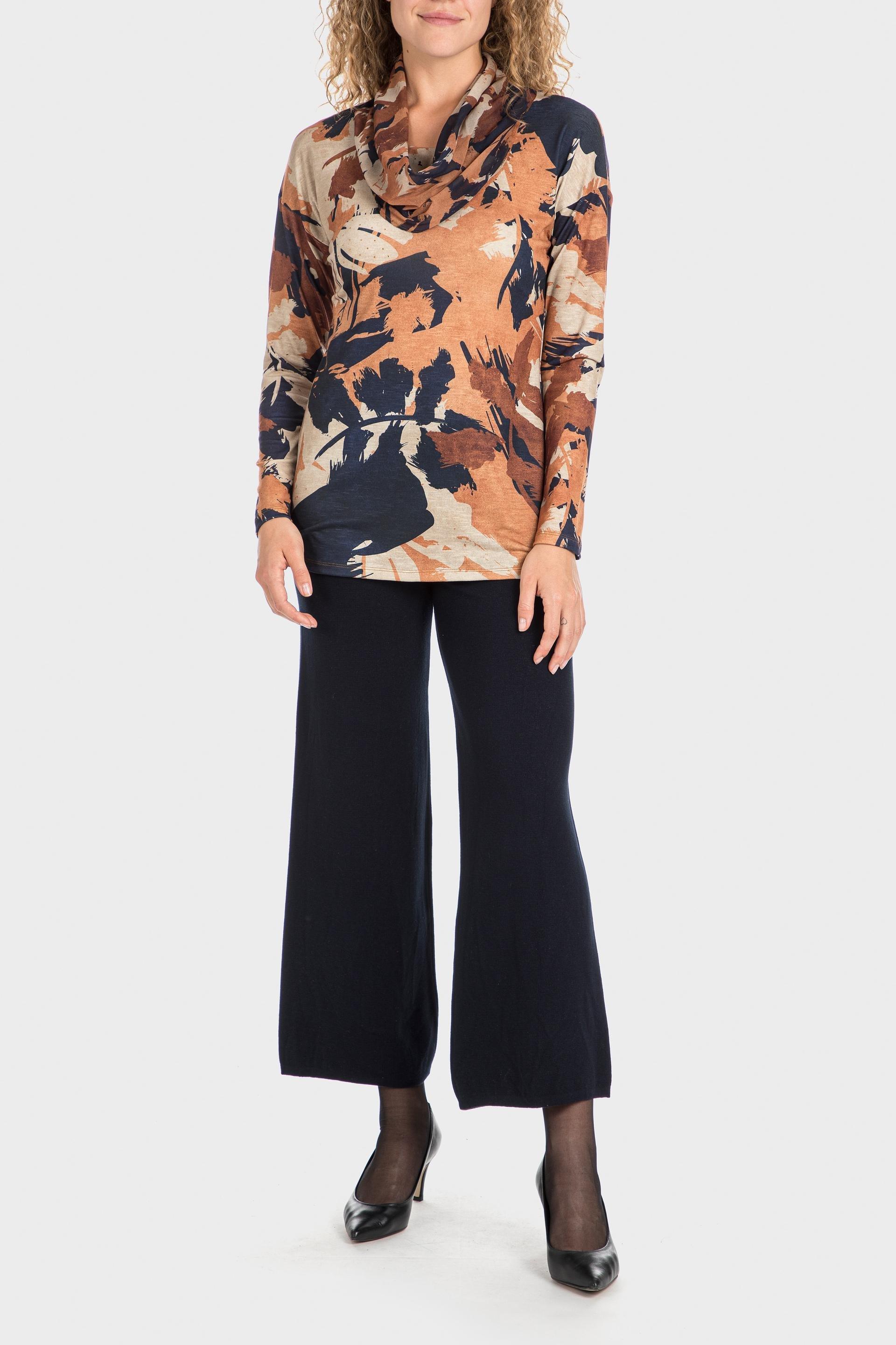Multicolour Cowl Neck T-Shirt, , large image number 1