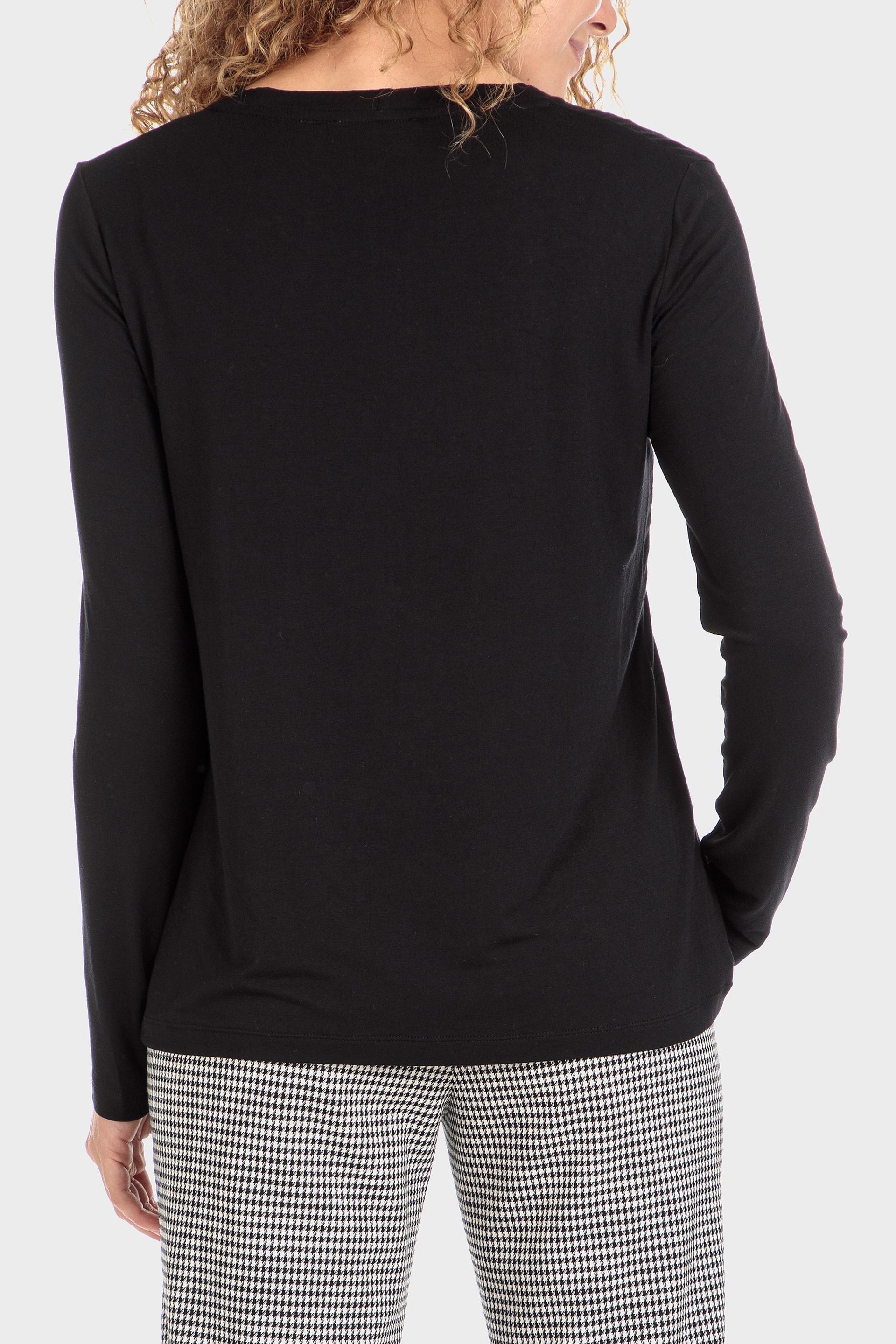 Black T-Shirt With Gemstones, , large image number 2