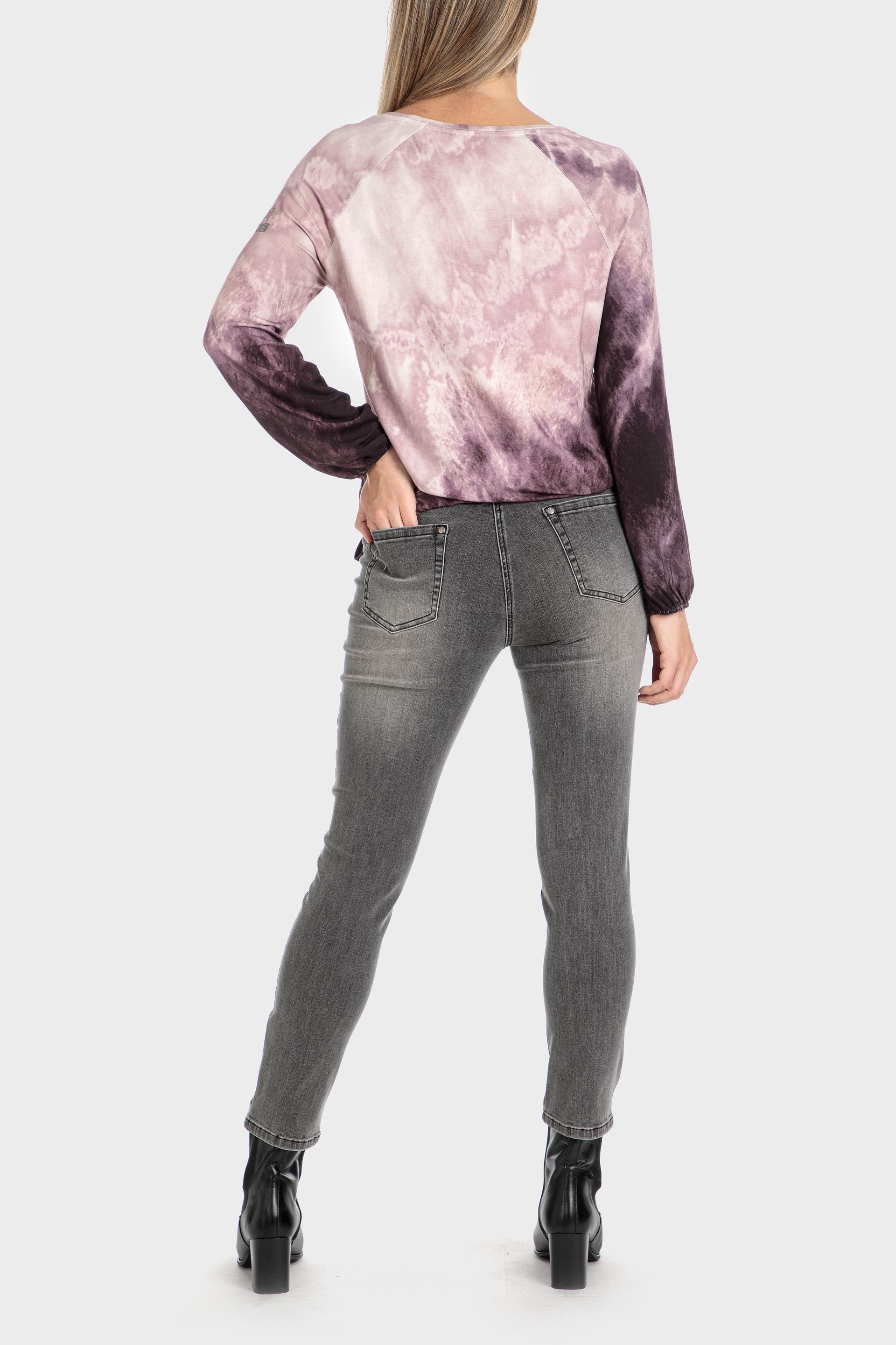 Pink Printed Blouse, Lillac Hydrangea, large image number 3