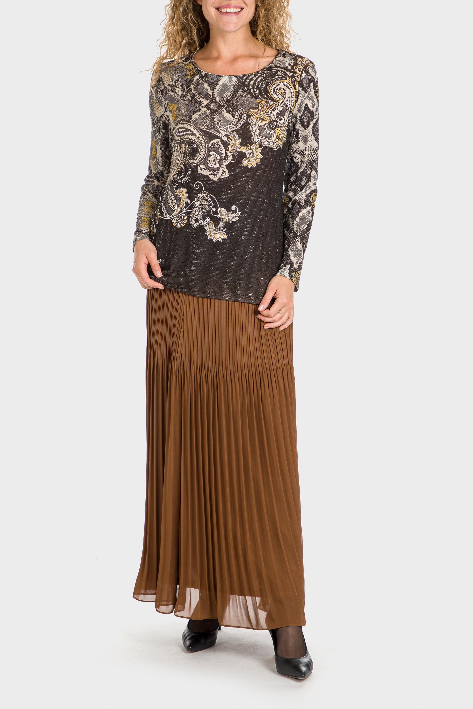 Brown Cashmere Blouse, , large image number 0