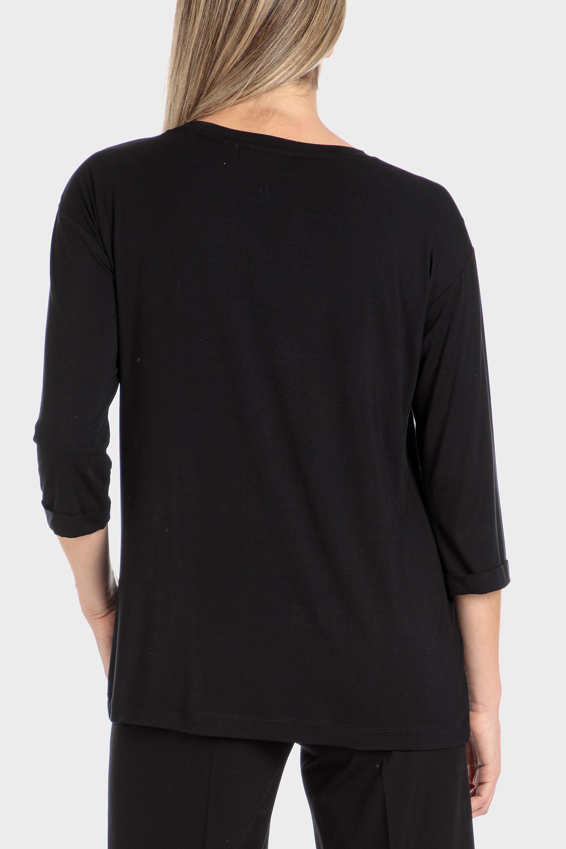 Black Printed T-Shirt, , large image number 3