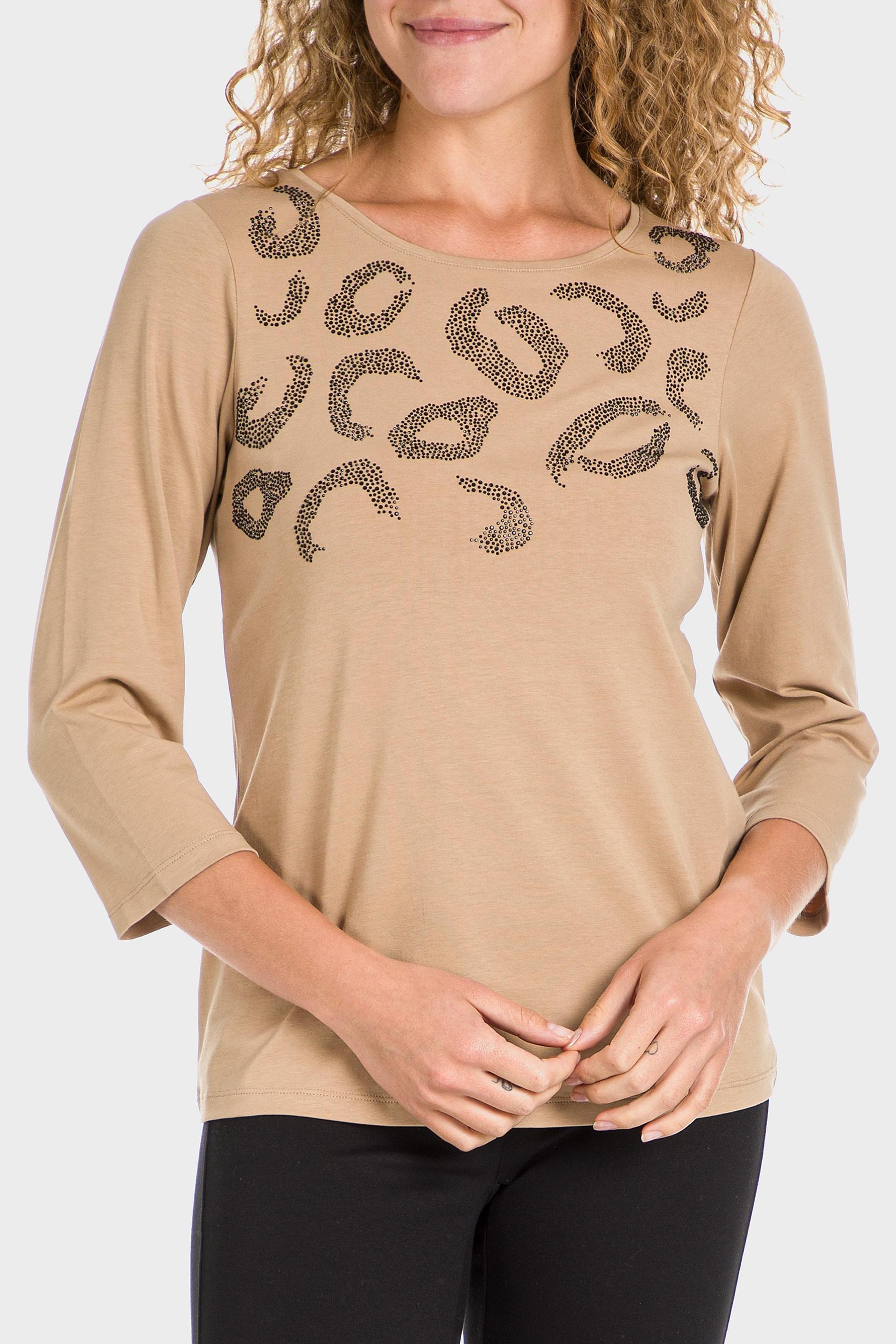 Beige Detailed Blouse, Beige Camel, large image number 3