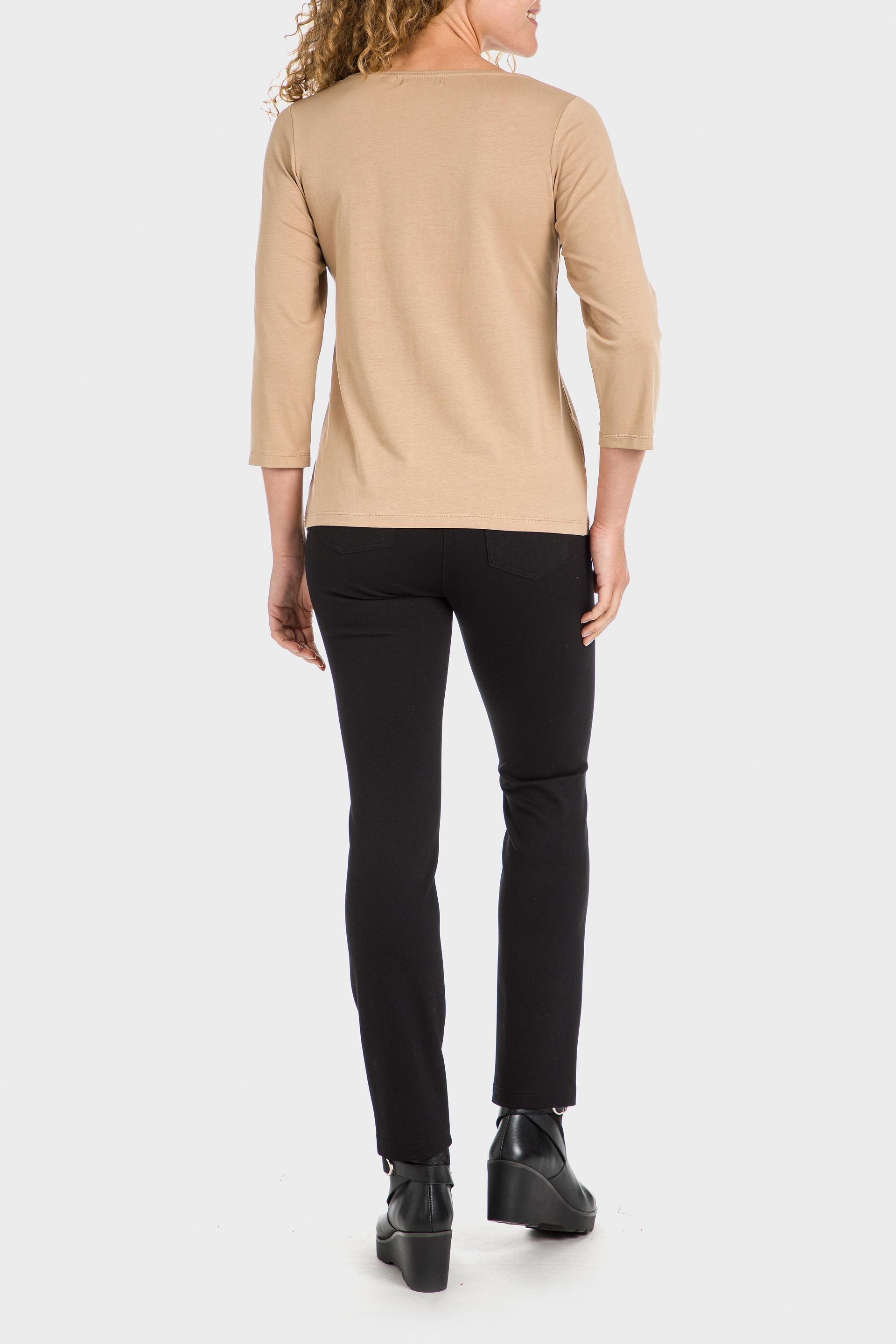 Beige Detailed Blouse, Beige Camel, large image number 4