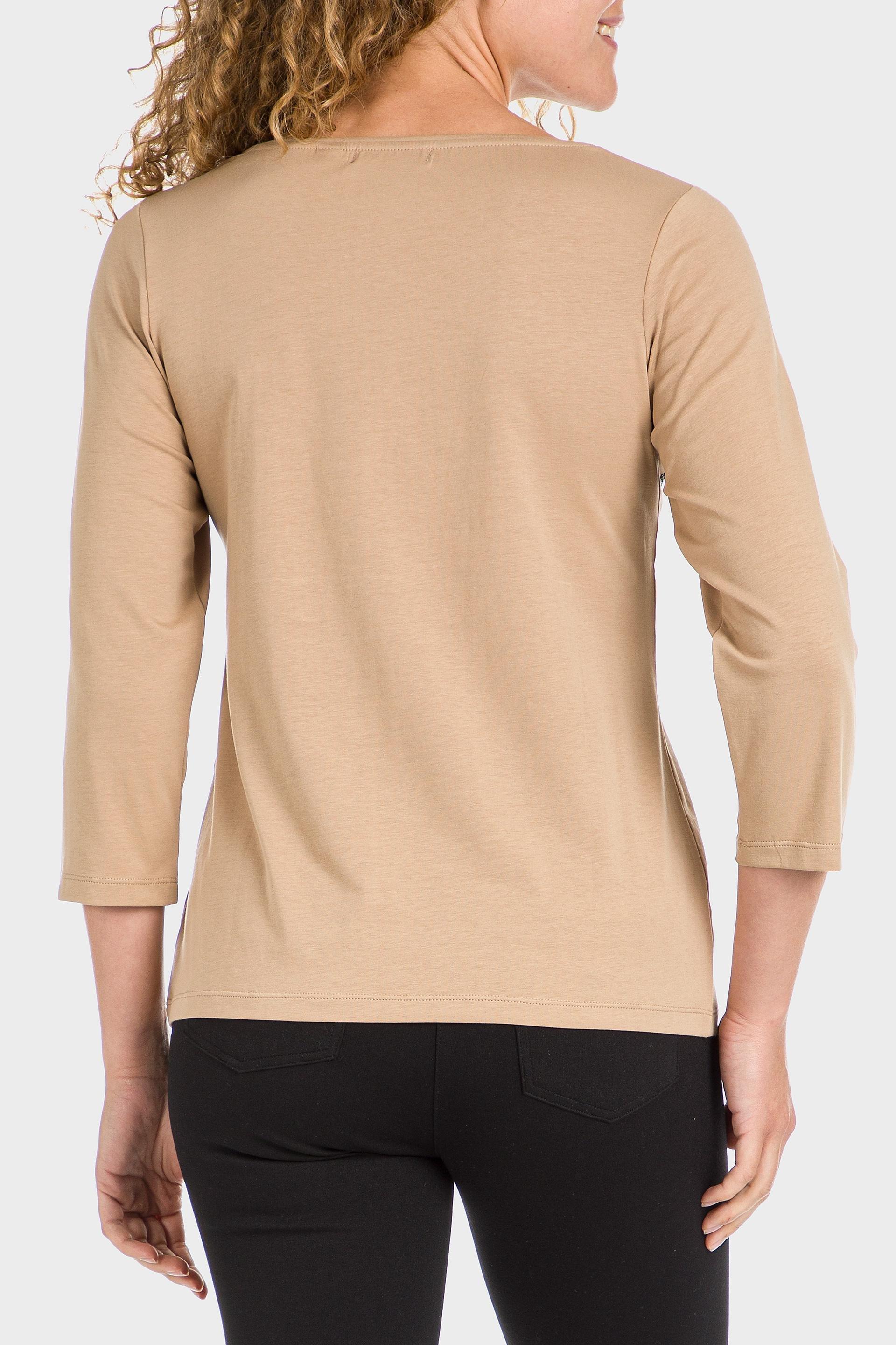 Beige Detailed Blouse, Beige Camel, large image number 6