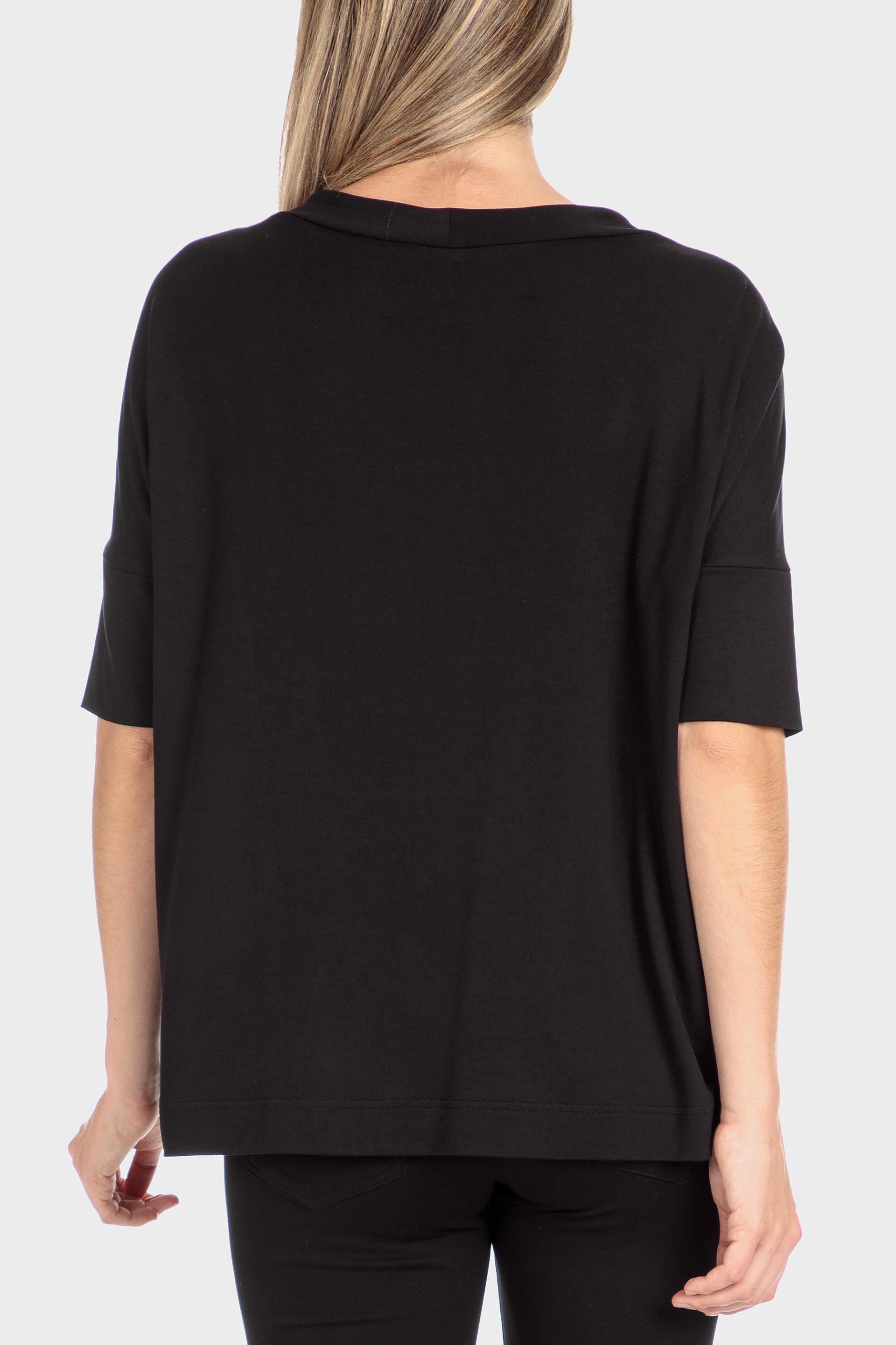 Black Printed T-Shirt, , large image number 2