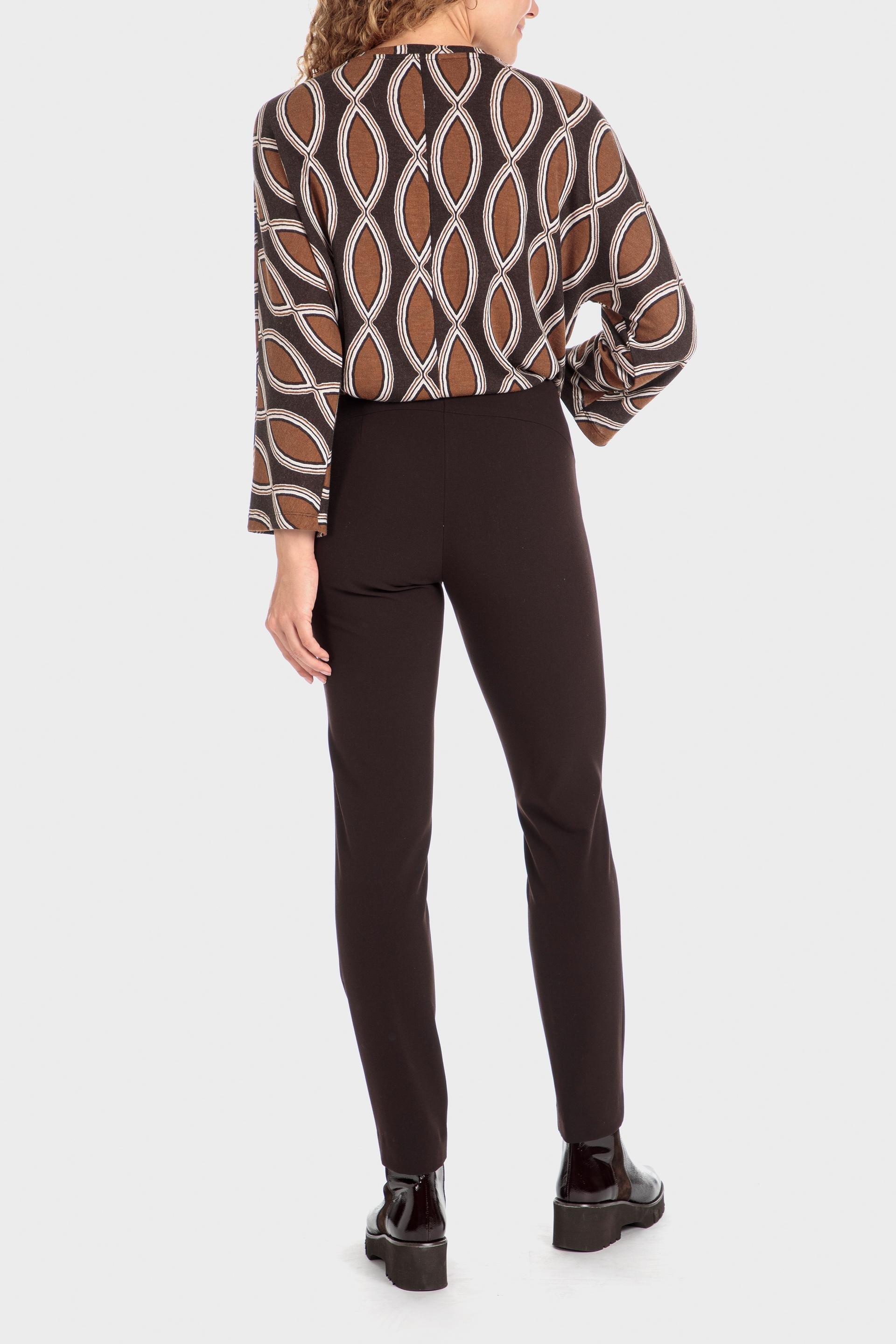 Brown Zipper T-Shirt, Brown, large image number 2