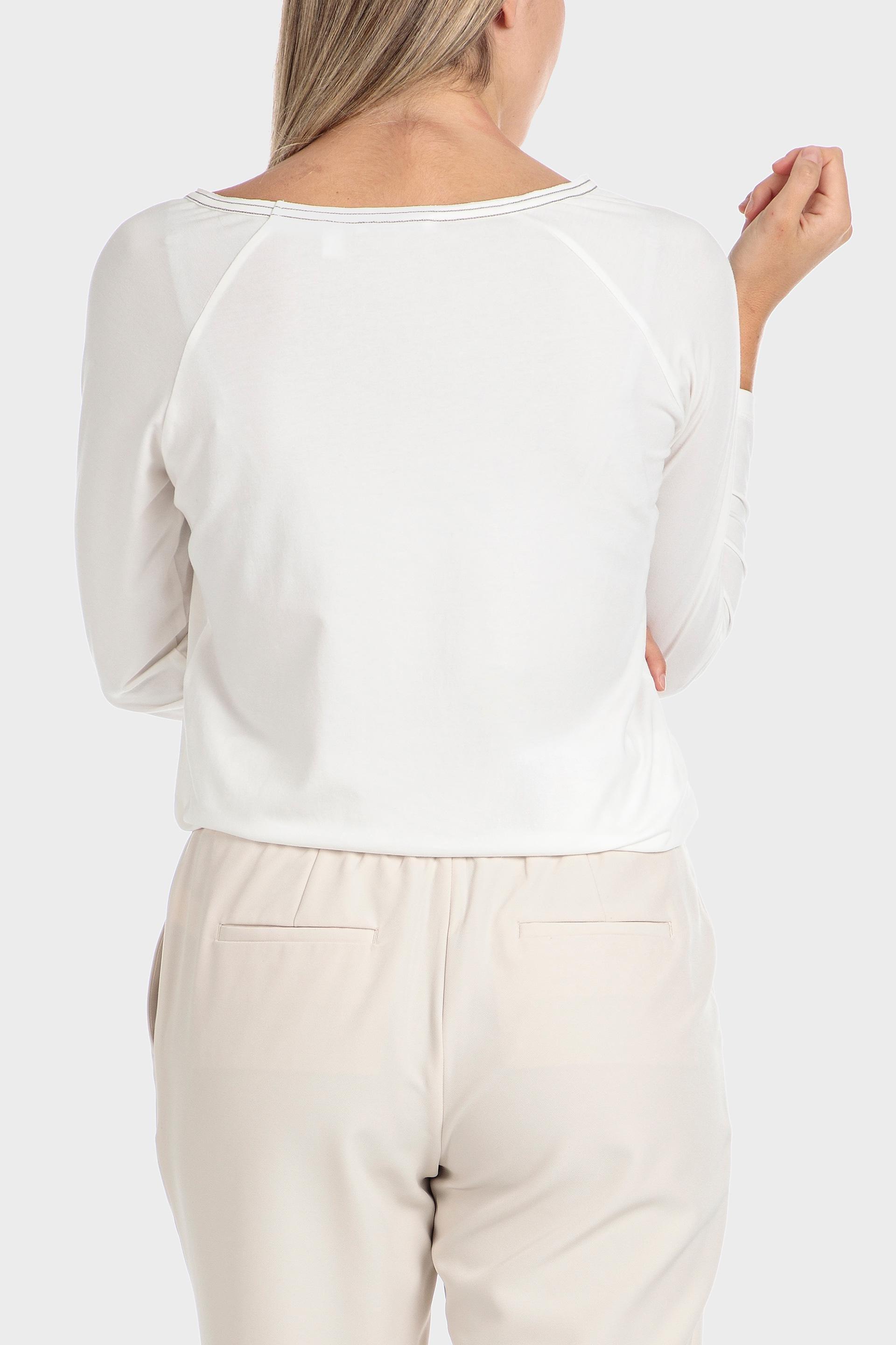 White Gemstones Printed Blouse, , large image number 3