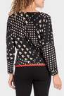 Punt Roma - Black Houndstooth Blouse