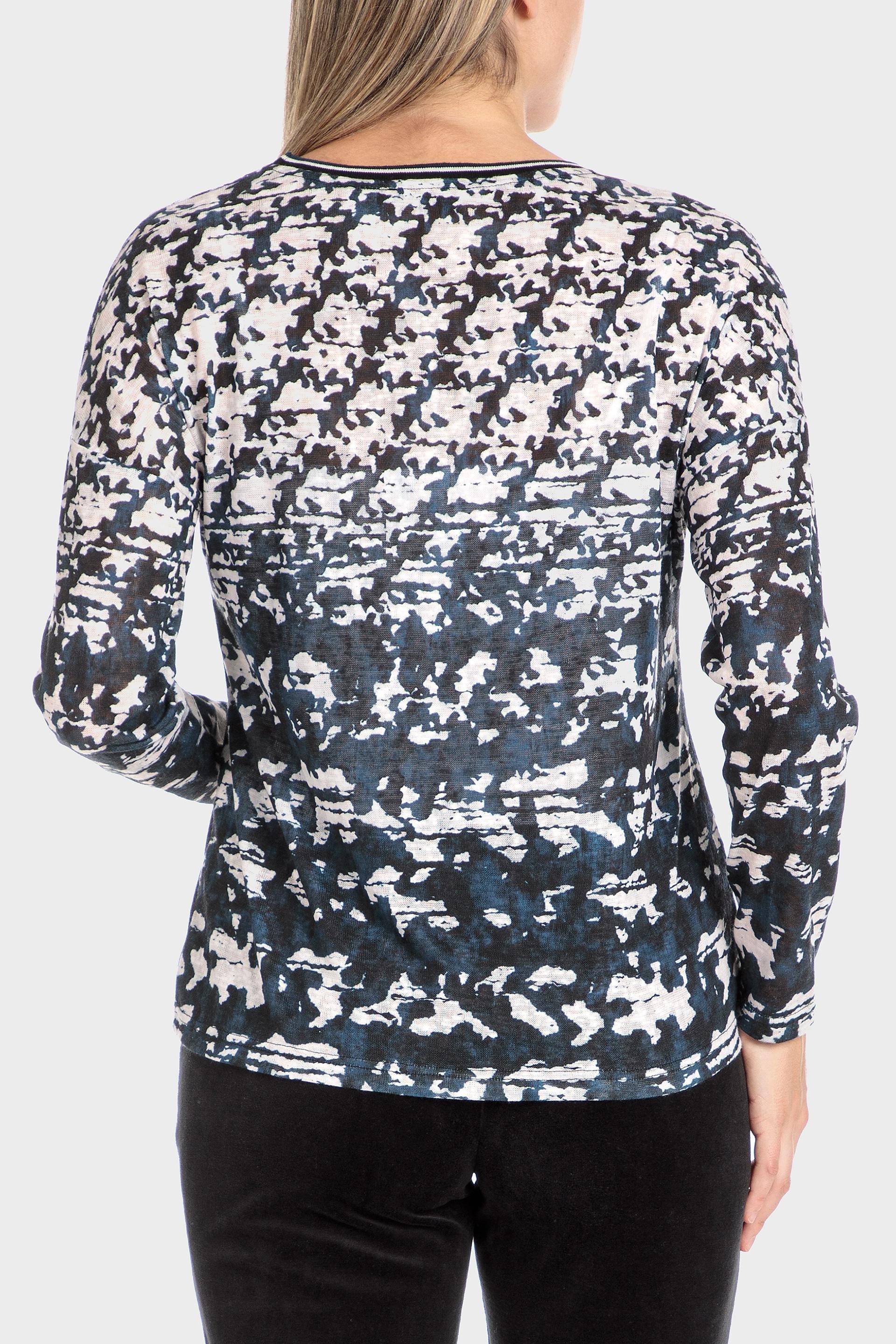 Black Printed Blouse, , large image number 2