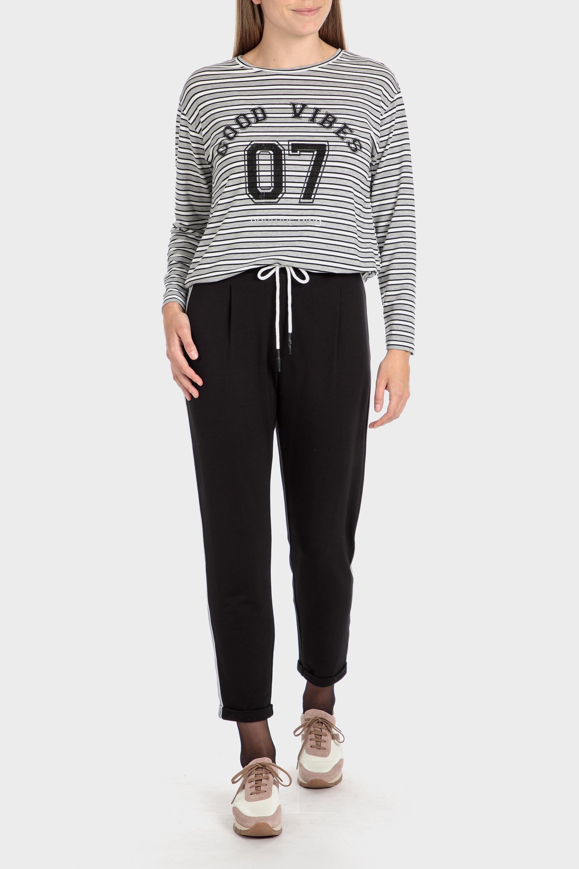 Grey Striped T-Shirt, , large image number 0