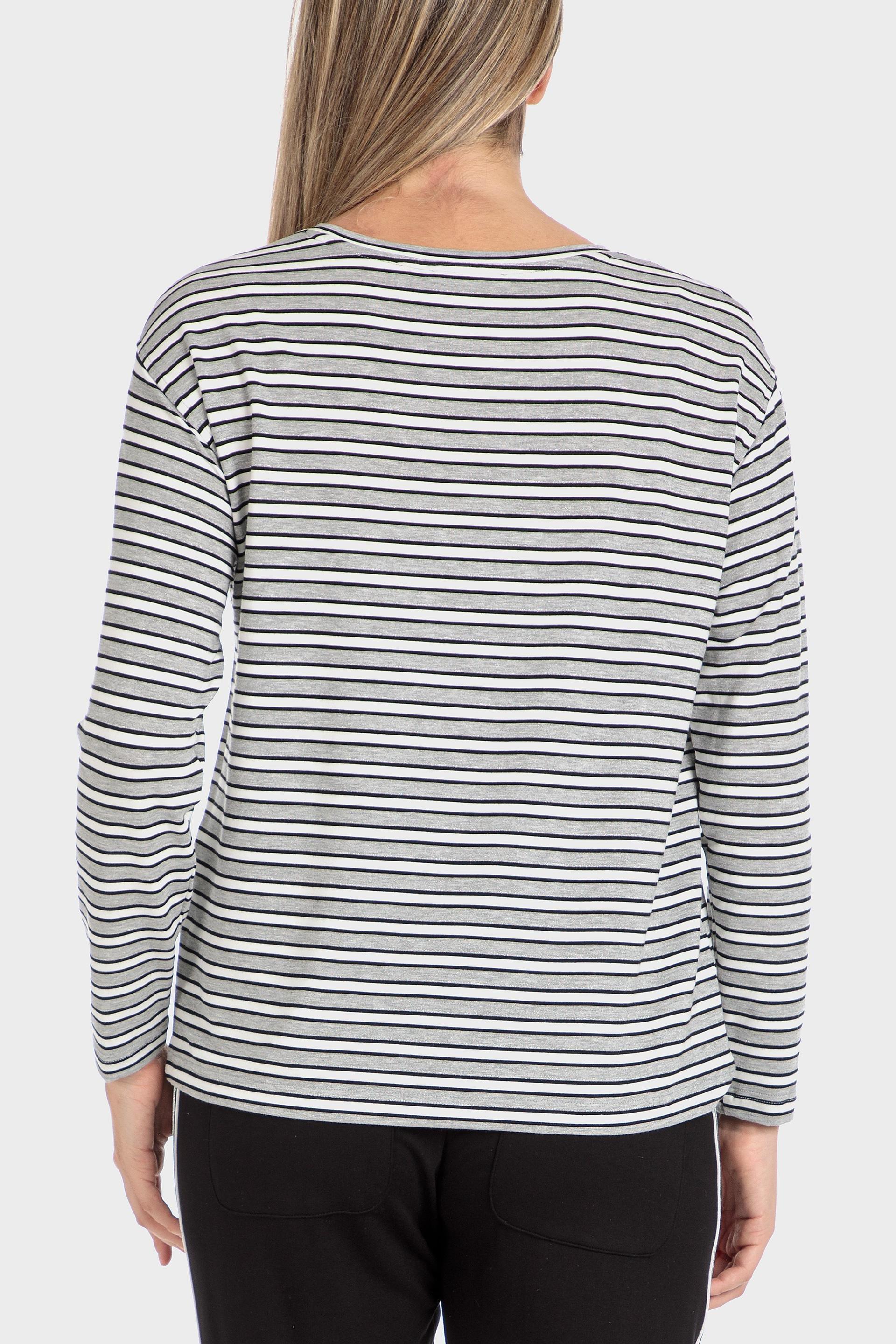 Grey Striped T-Shirt, , large image number 3