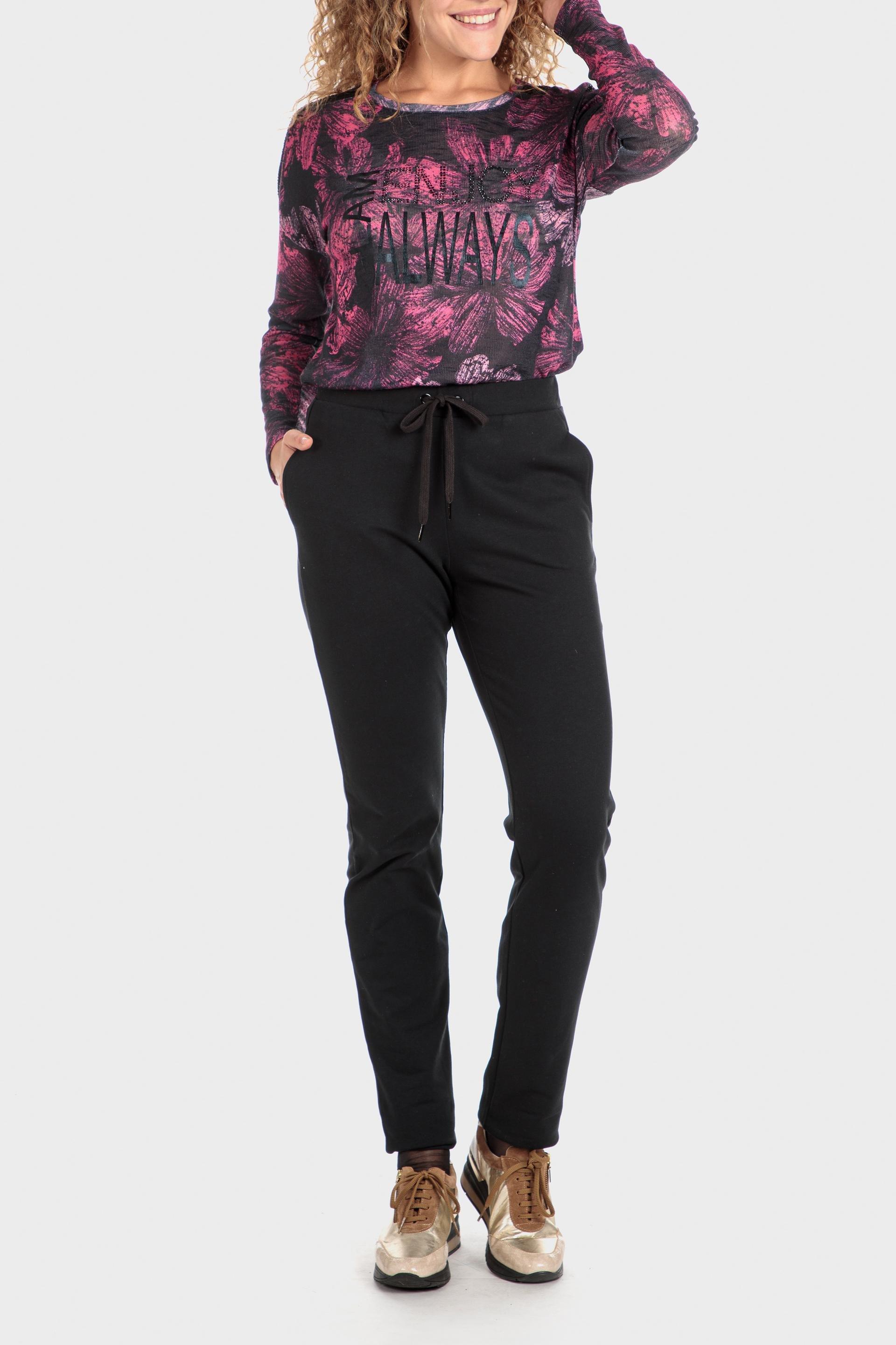 Pink Printed T-Shirt With Gemstone, , large image number 0