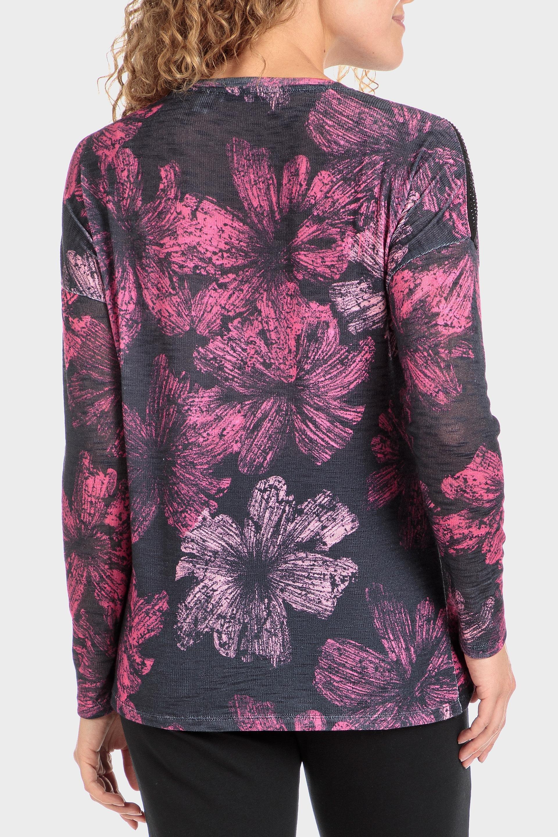 Pink Printed T-Shirt With Gemstone, , large image number 3